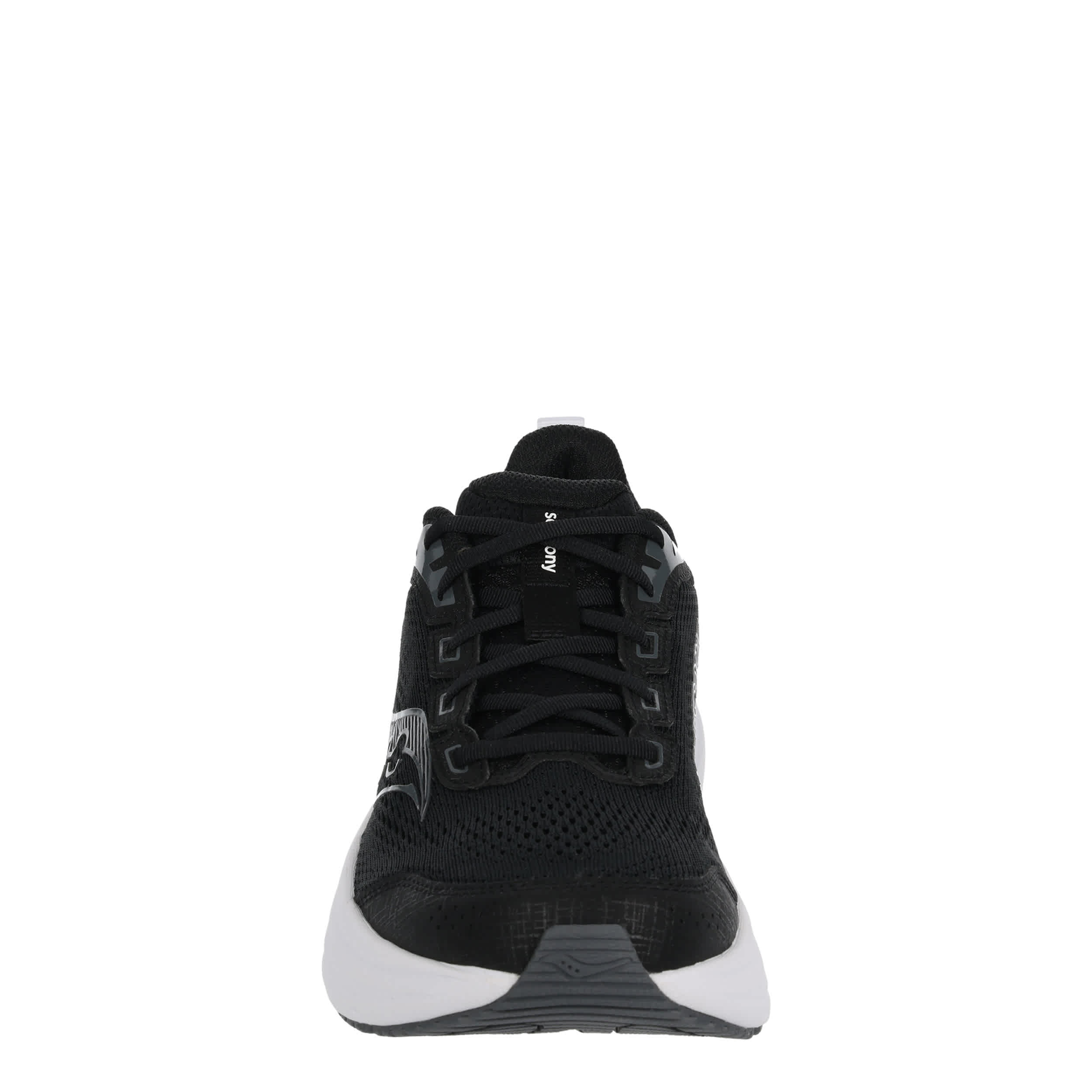 SAUCONY-MENS COHESION 19 RUNNING SHOE-BLACK & WHITE