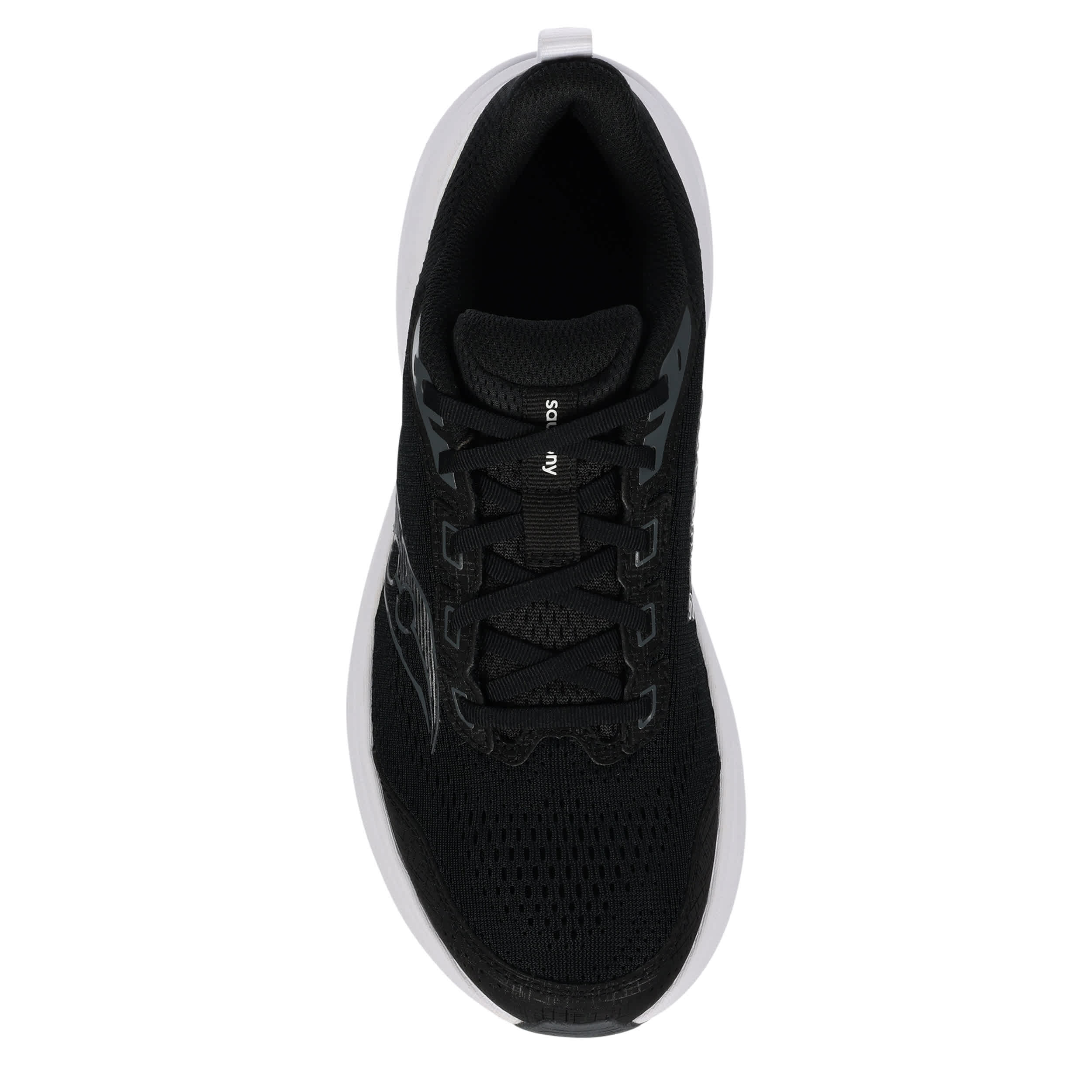 SAUCONY-MENS COHESION 19 RUNNING SHOE-BLACK & WHITE