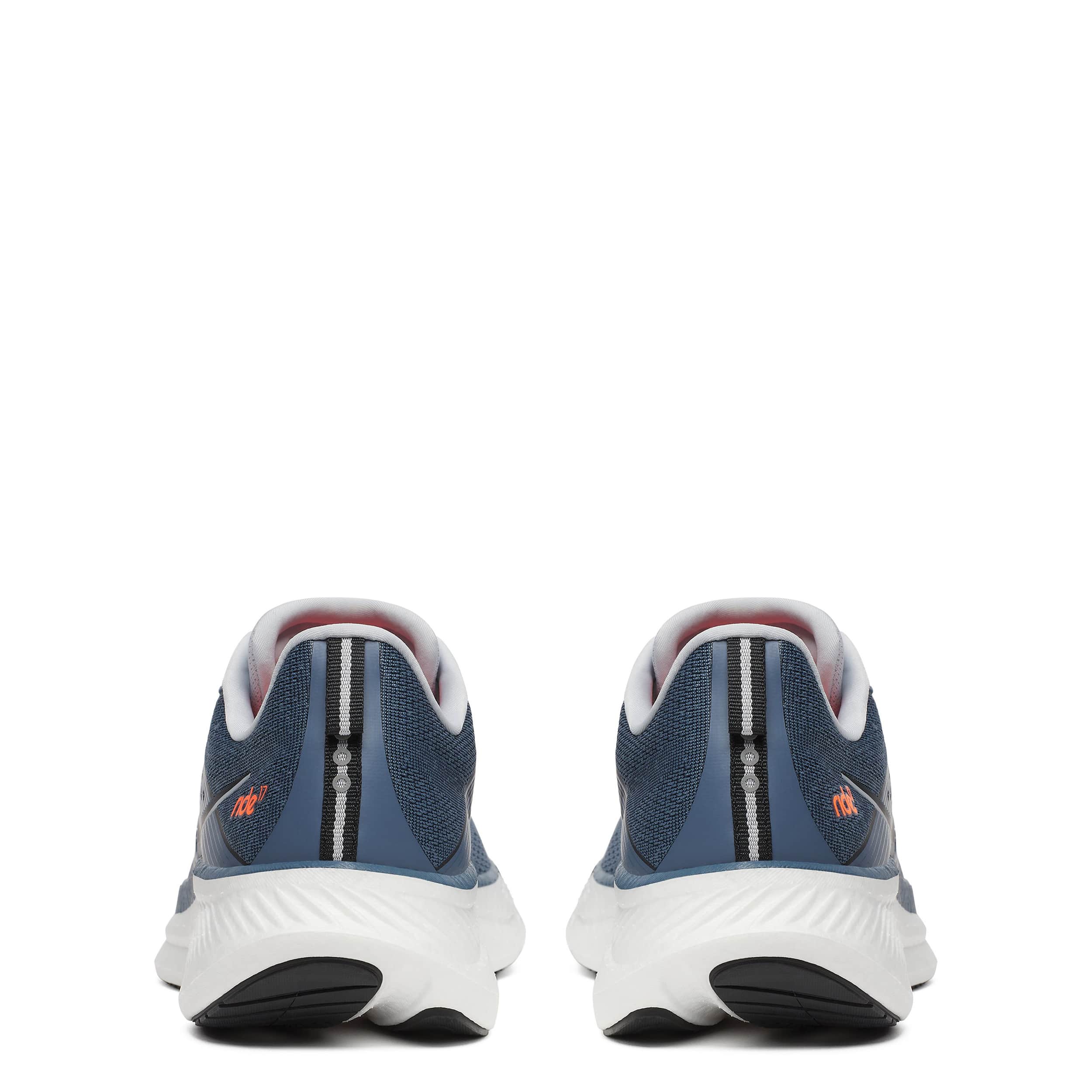 SAUCONY-MENS RIDE 17 RUNNING SHOES-BLUE & WHITE