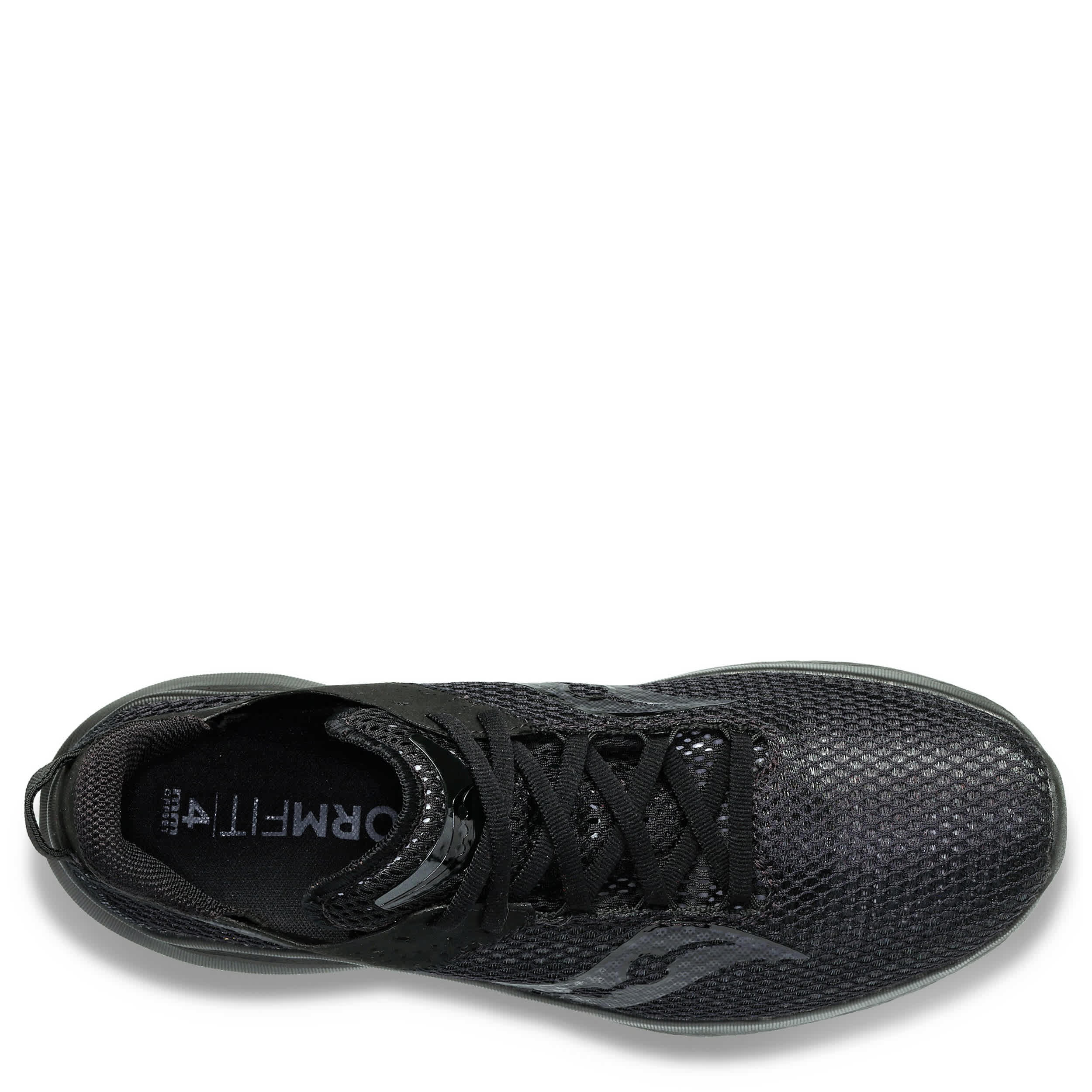 SAUCONY-MENS KINVARA 14 RUNNING SHOE-BLACK & BLACK