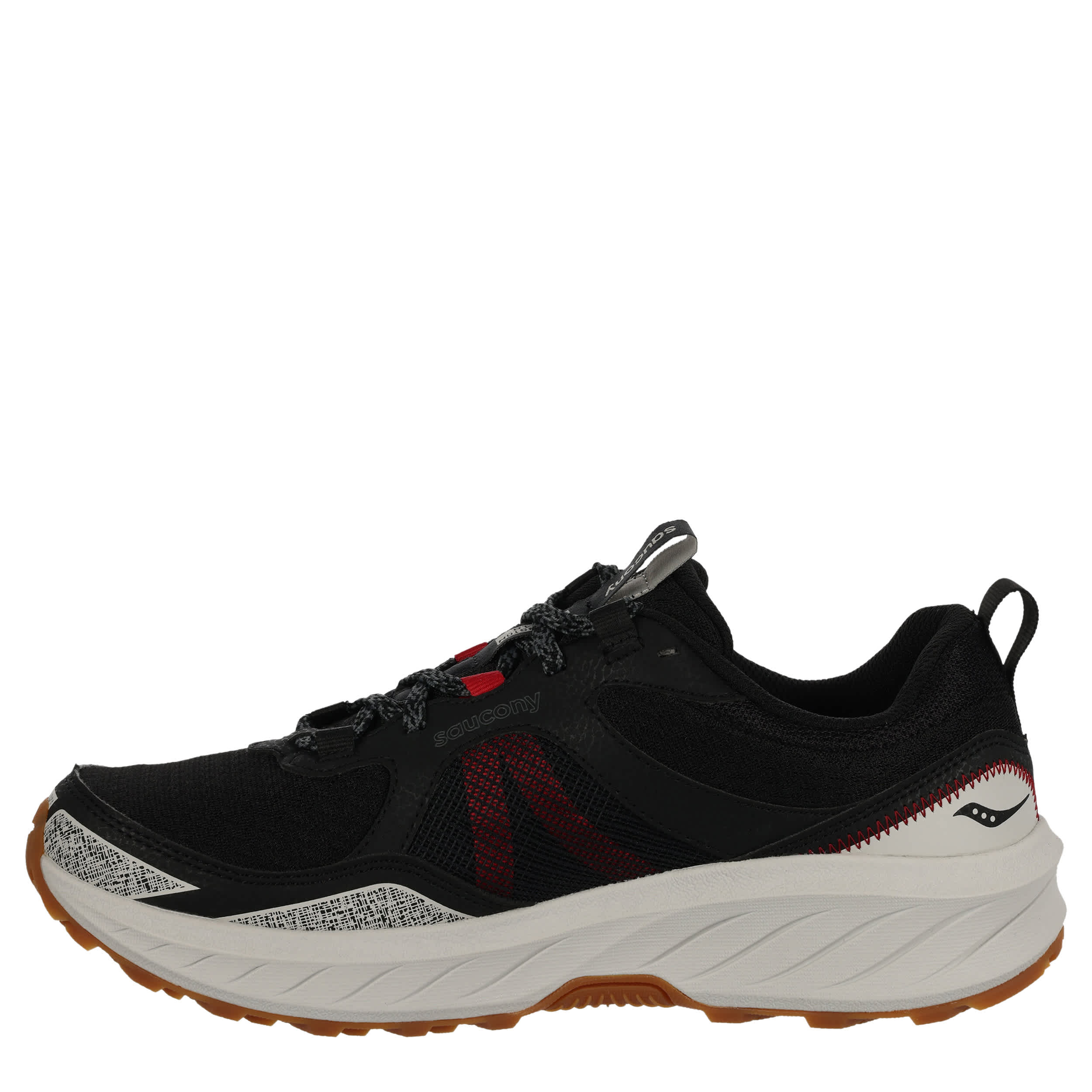 SAUCONY-MENS EXCURSION TR 18 TRAIL SHOE-BLACK & OFF WHITE