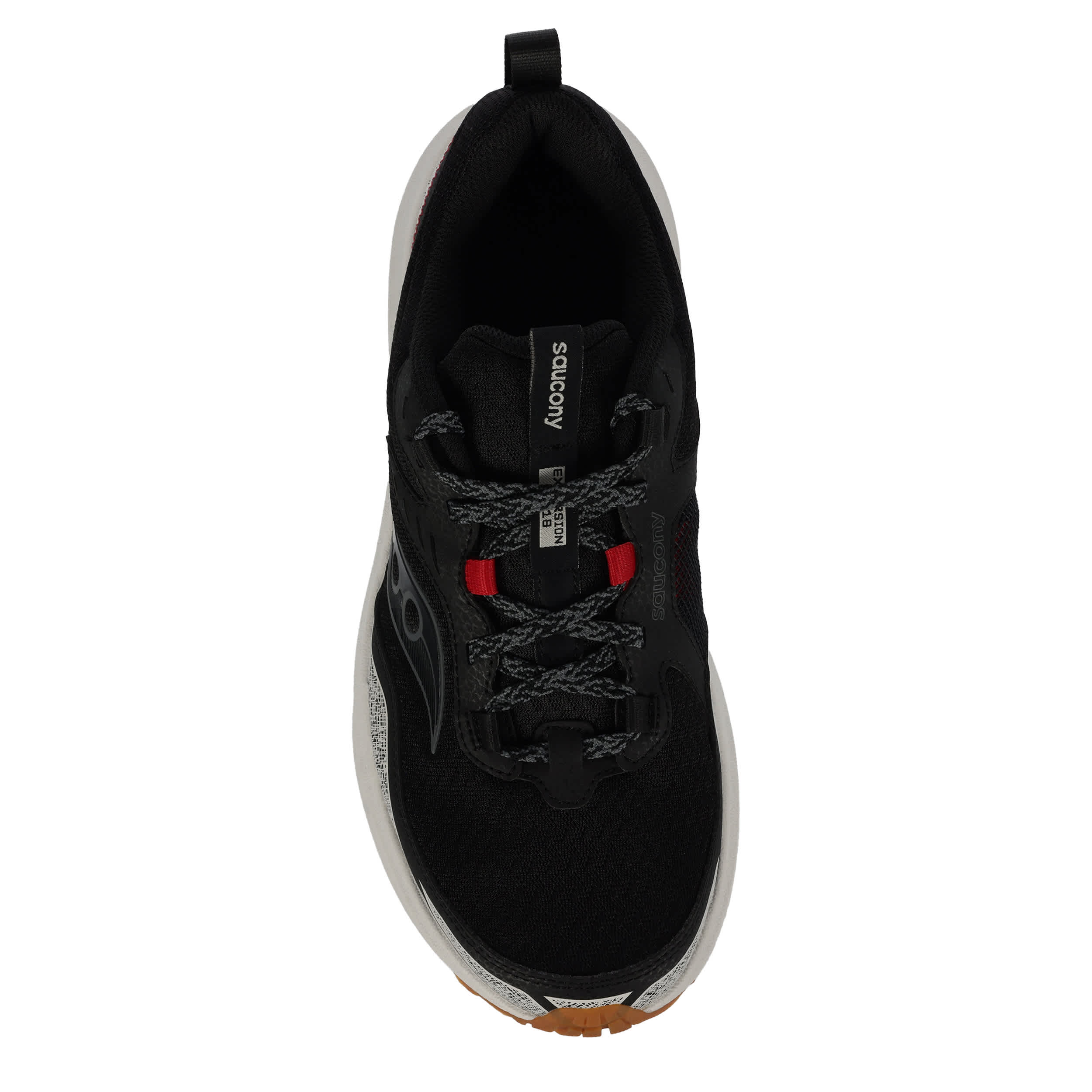 SAUCONY-MENS EXCURSION TR 18 TRAIL SHOE-BLACK & OFF WHITE