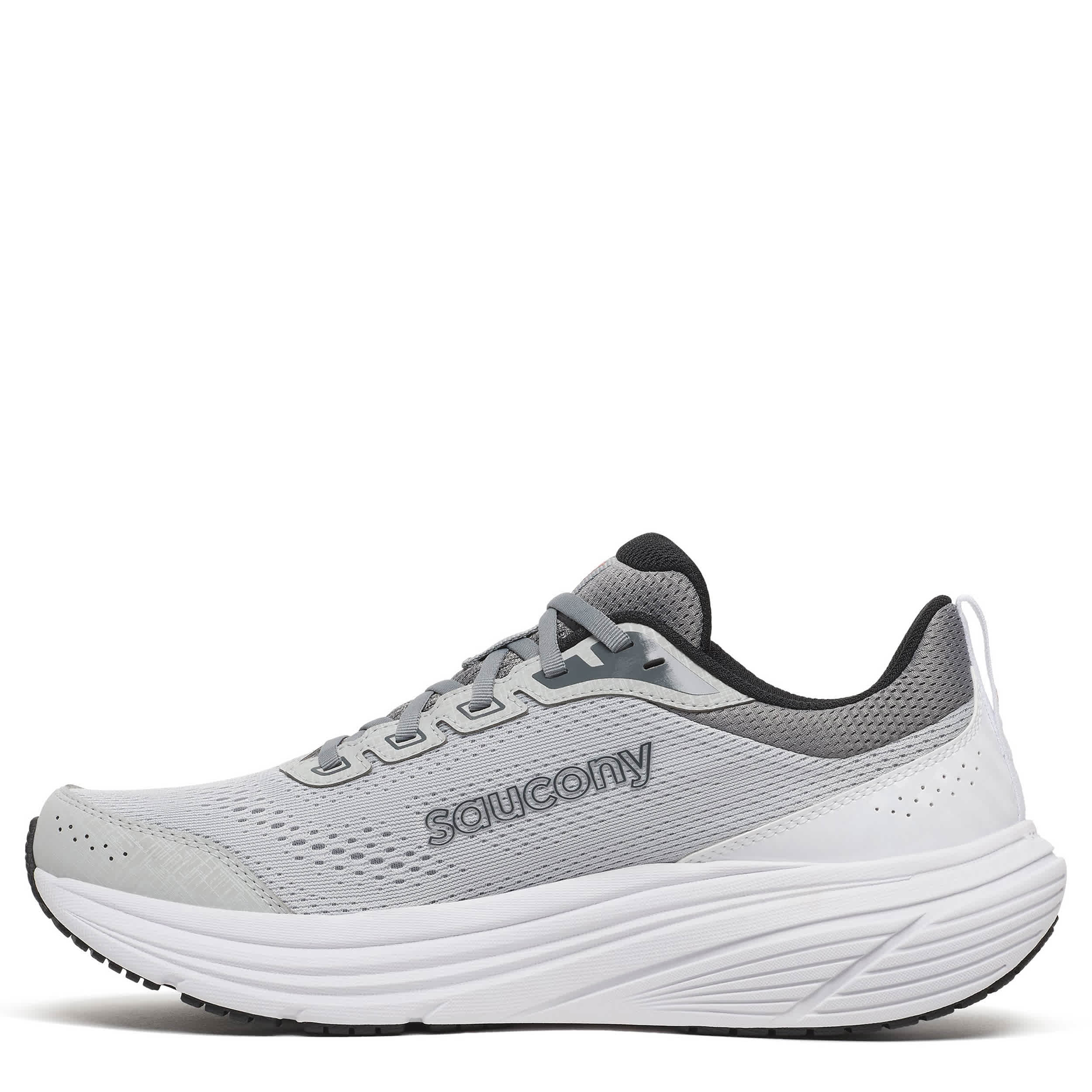SAUCONY-MENS COHESION 19 RUNNING SHOE-GREY & WHITE