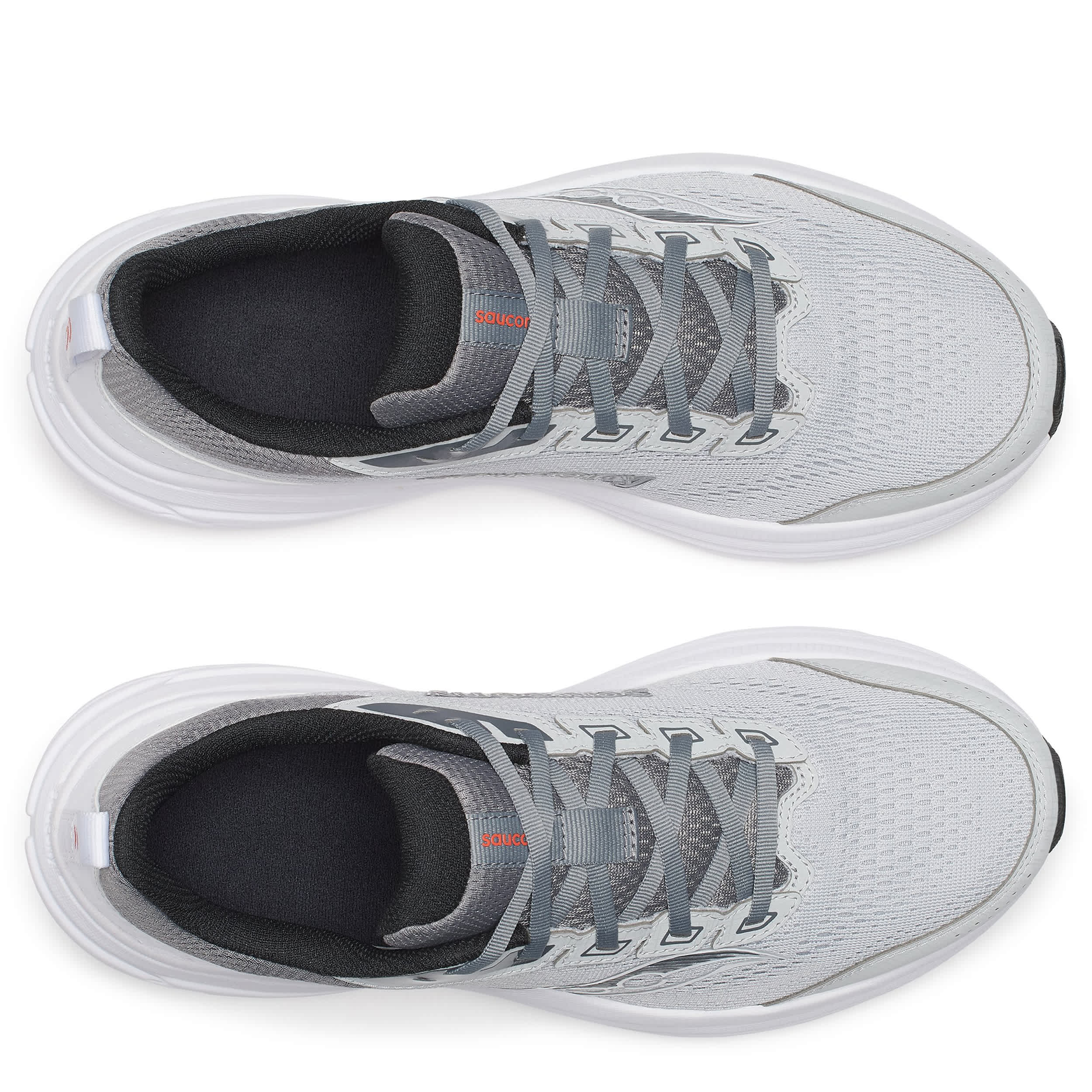 SAUCONY-MENS COHESION 19 RUNNING SHOE-GREY & WHITE