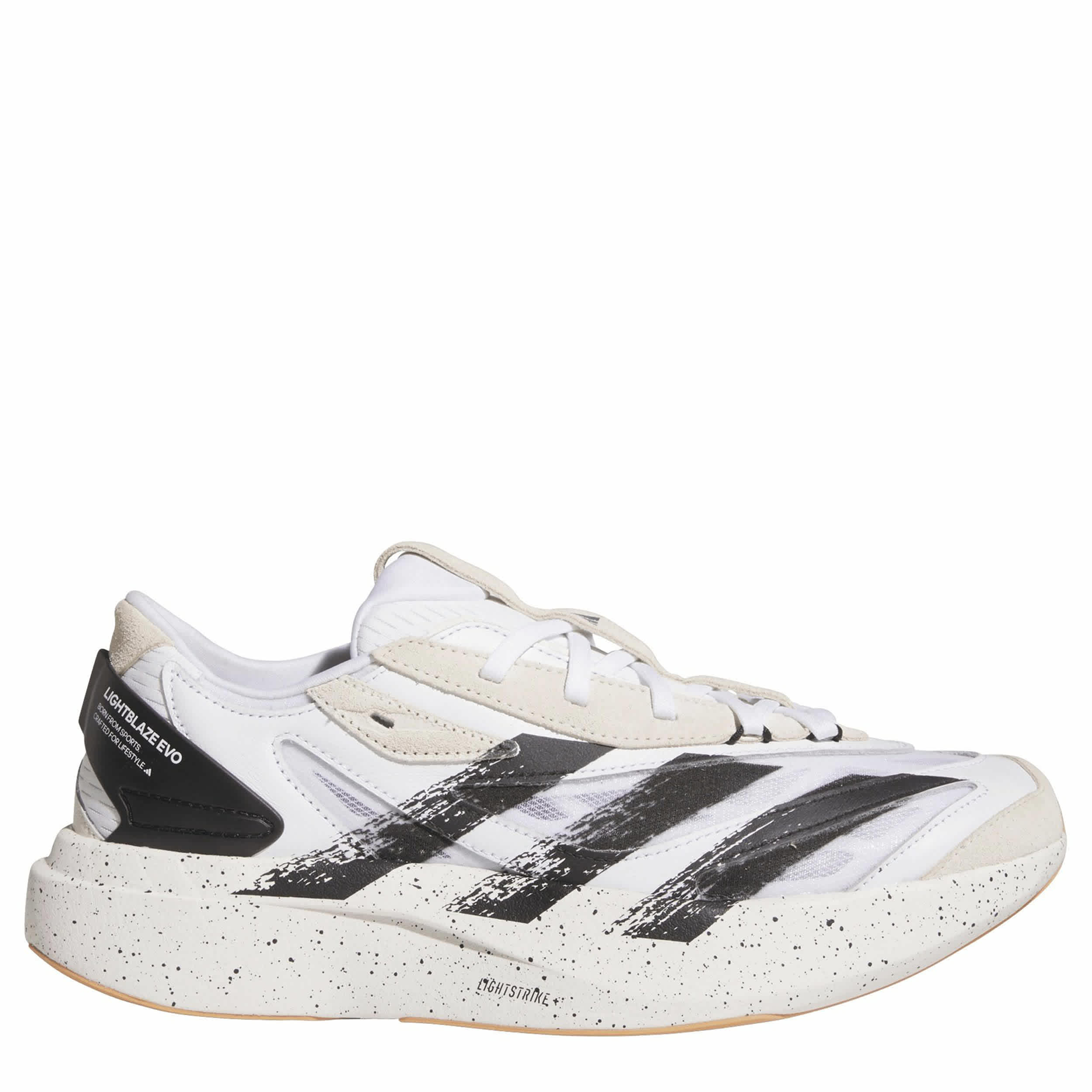 ADIDAS-MENS LIGHTBLAZE EVO SL SNEAKER-WHITE & BLACK