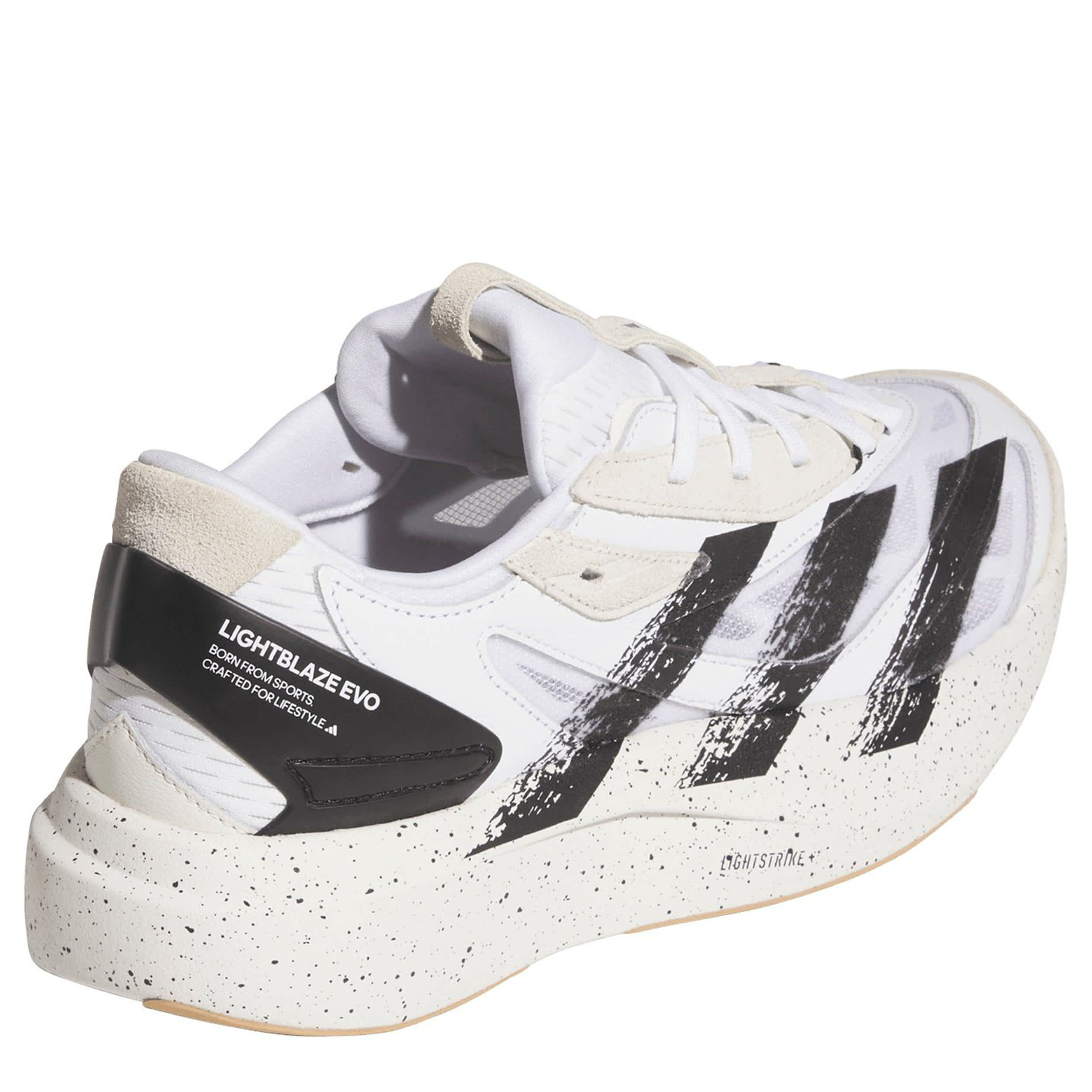 ADIDAS-MENS LIGHTBLAZE EVO SL SNEAKER-WHITE & BLACK