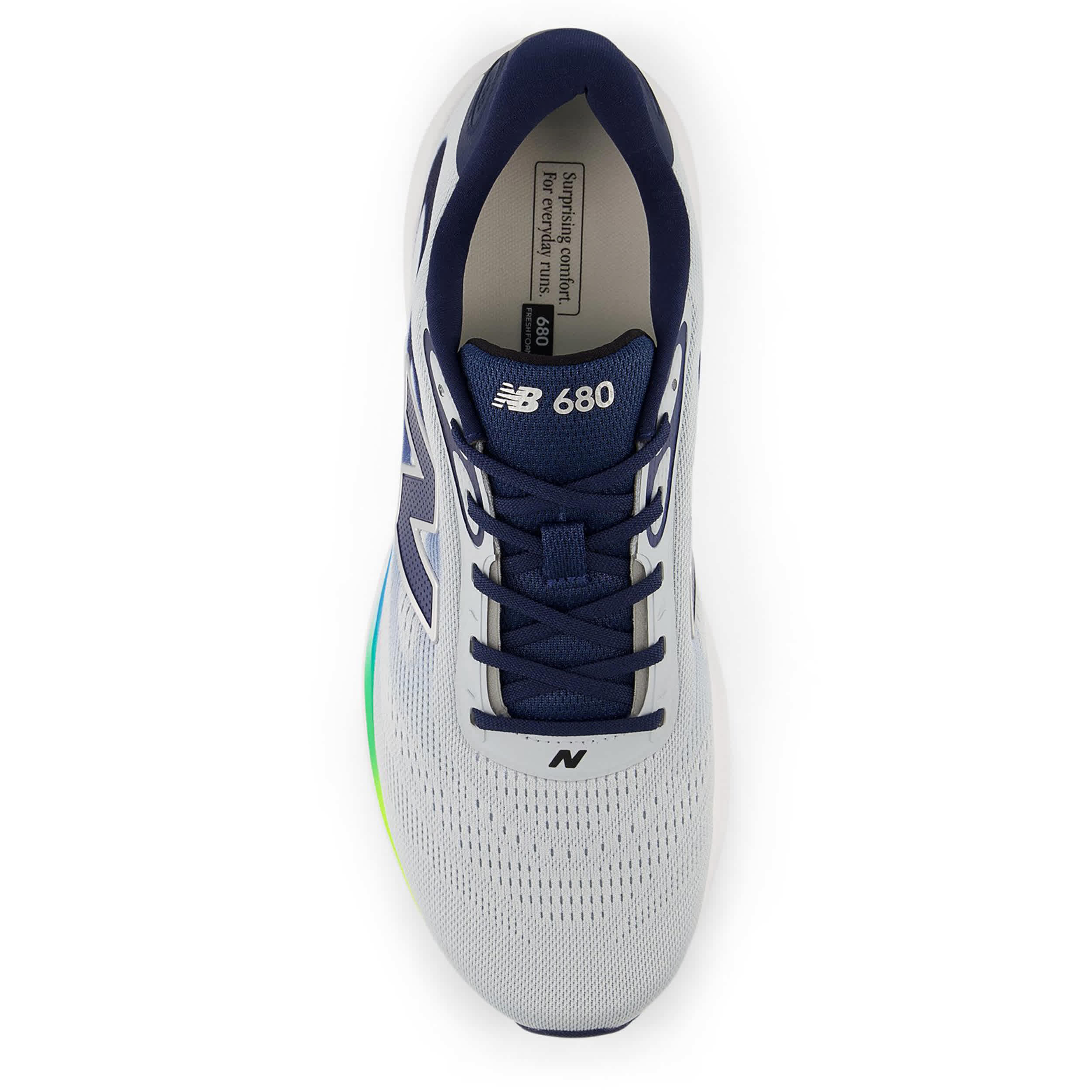 NEW BALANCE-MENS FRESH FOAM 680 V9 RUNNING SHOE-GREY & BLUE