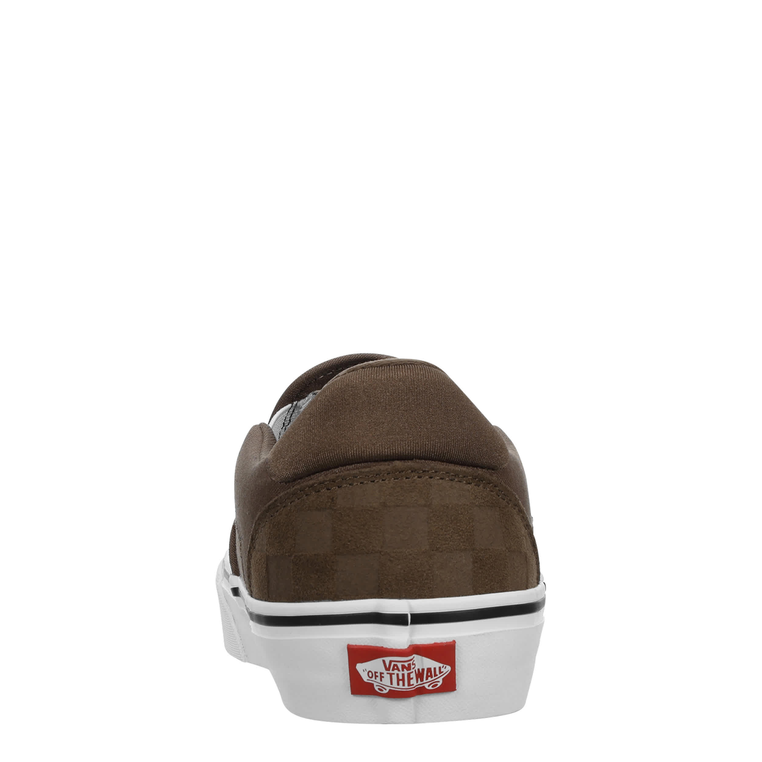 VANS-MENS ASHER SLIP ON SNEAKER-BROWN & WHITE
