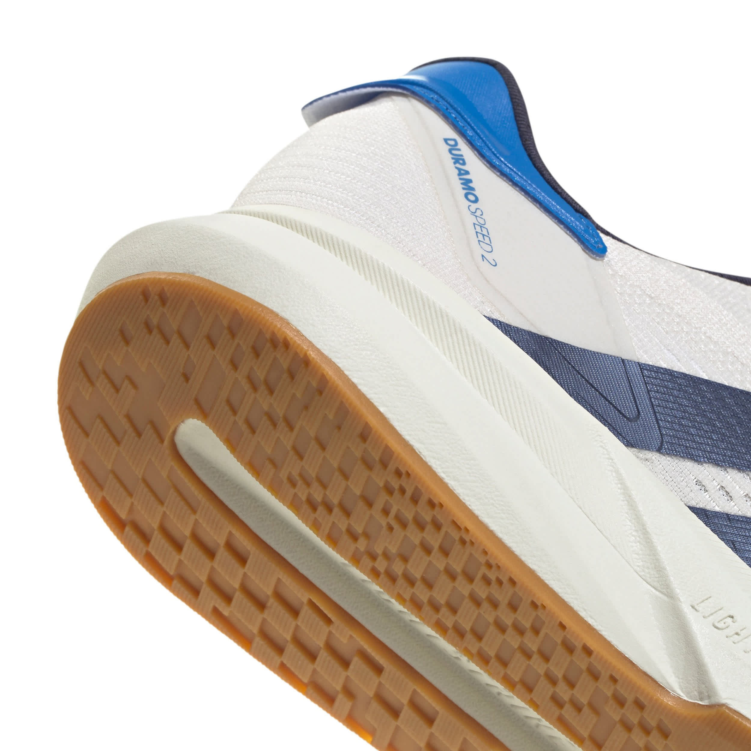 ADIDAS-MENS DURAMO SPEED 2 RUNNING SHOE-WHITE & NAVY