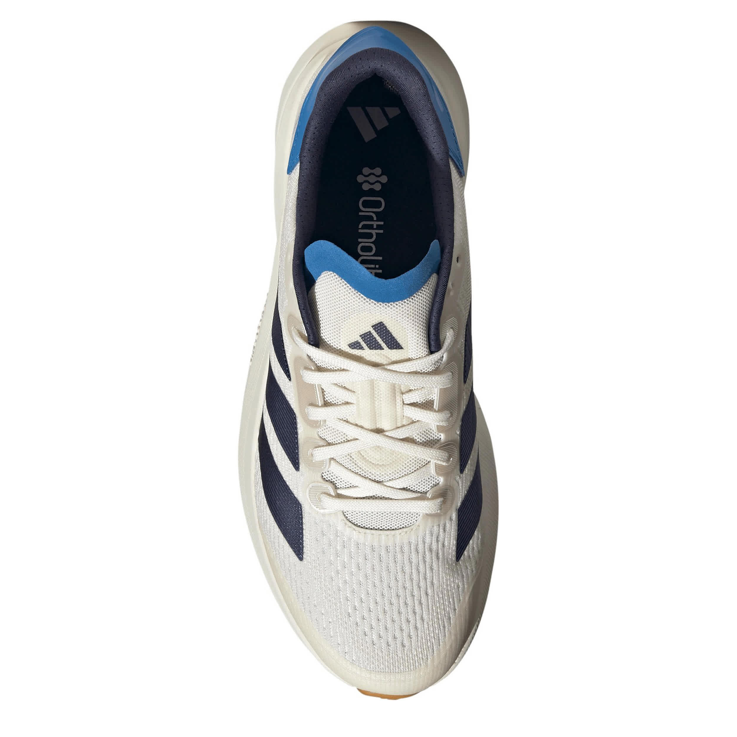 ADIDAS-MENS DURAMO SPEED 2 RUNNING SHOE-WHITE & NAVY