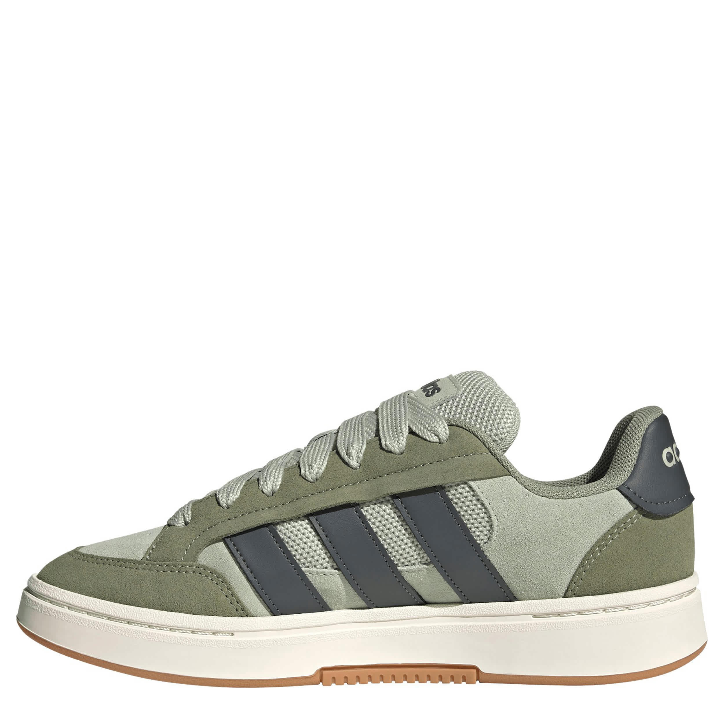 ADIDAS-MENS GRAND COURT ALPHA SK8 SNEAKER-GREEN & TAN