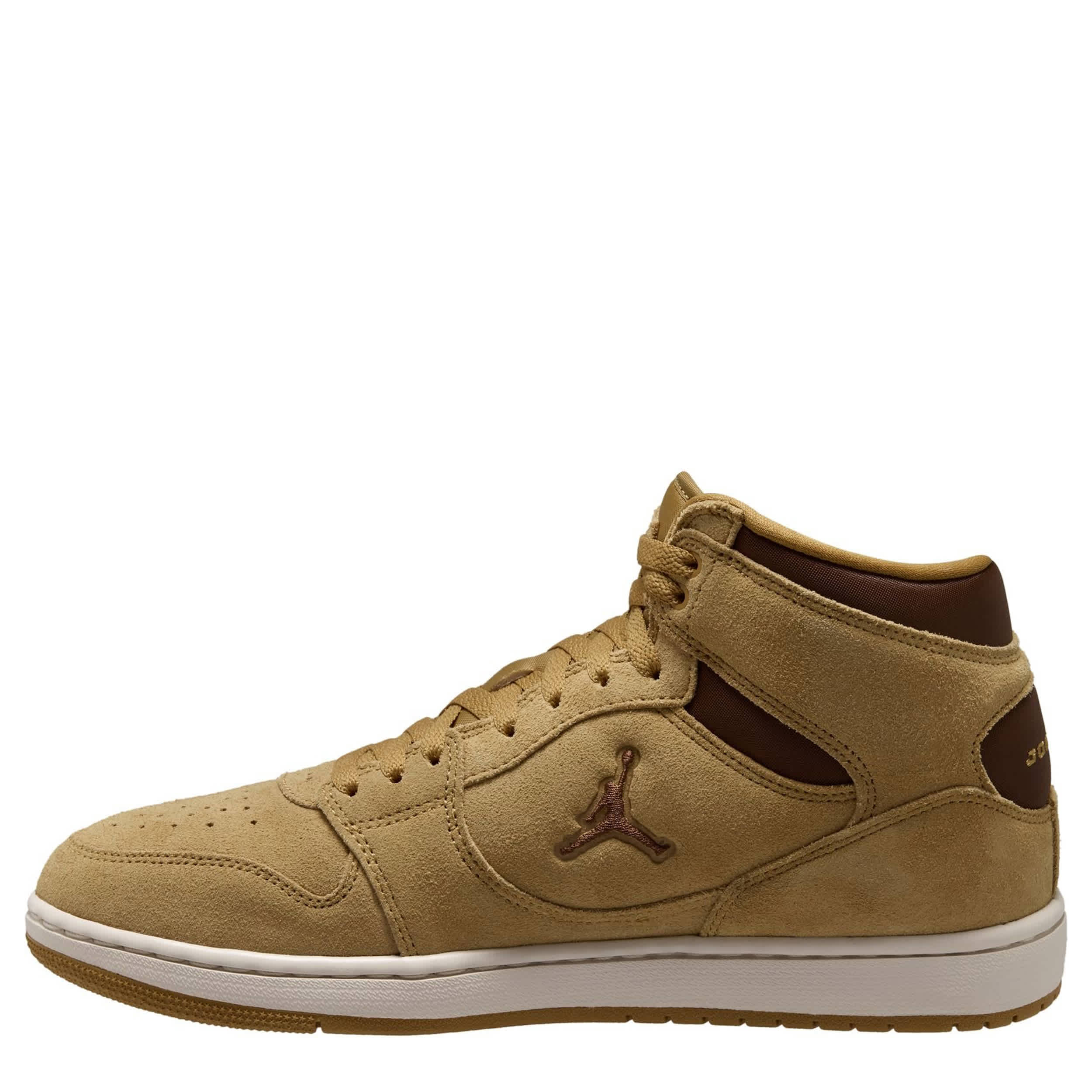 JORDAN-MENS COURT CONNECT MID SNEAKER-BROWN & BROWN