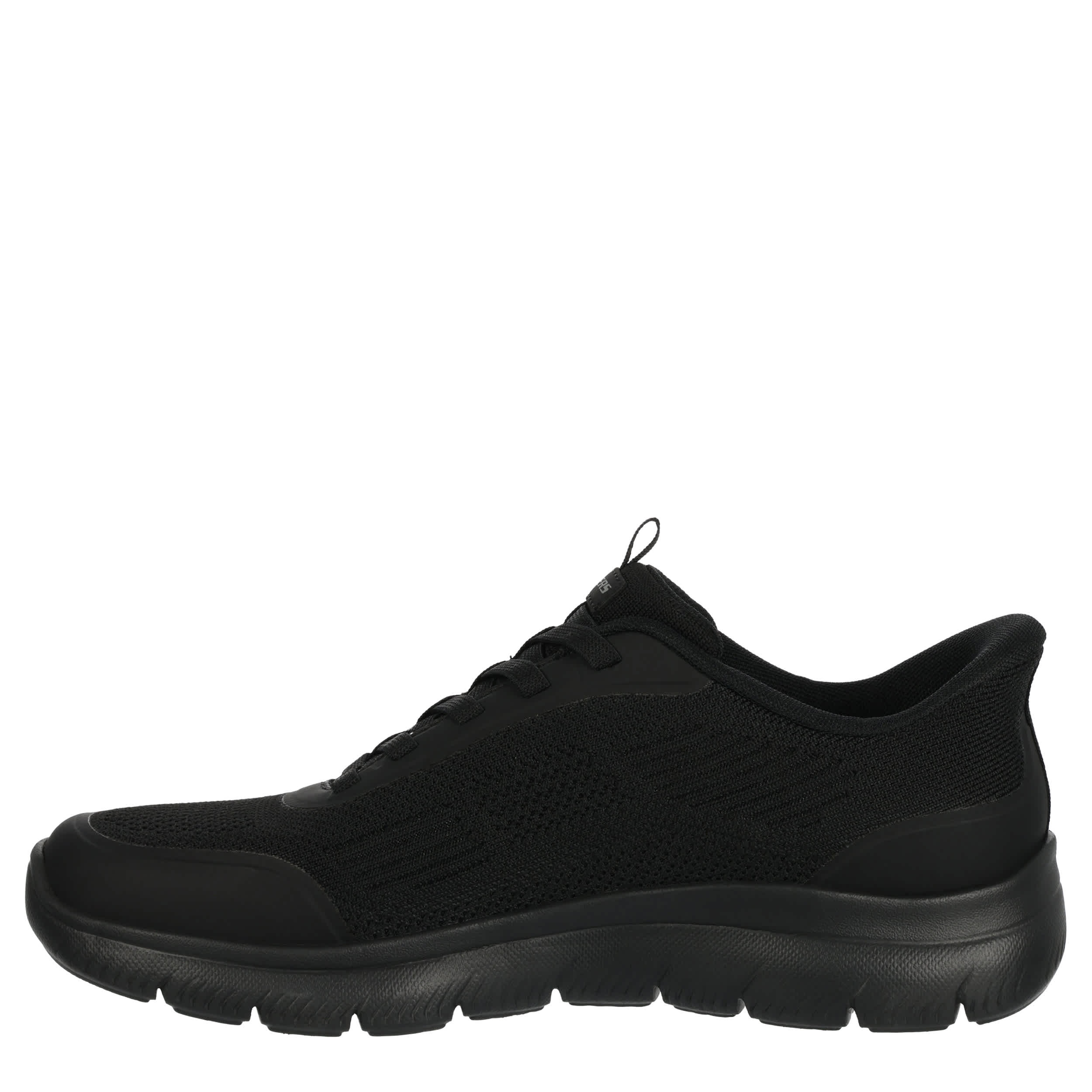 SKECHERS-MENS SLIP-INS SUMMITS- LEYFTER  SNEAKER-BLACK & BLACK