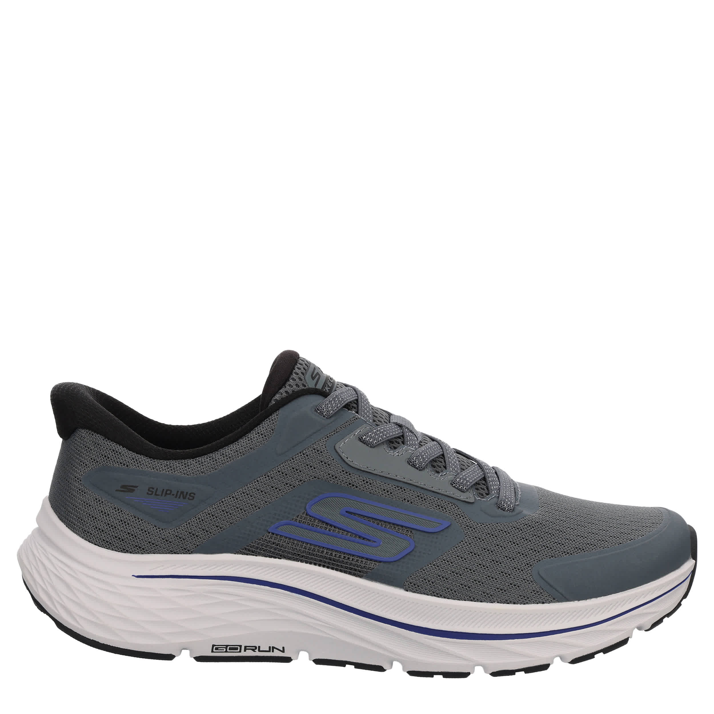 SKECHERS-MENS MENS SLIP IN: GO RUN CONSISTENT 3.0-GREY & BLUE