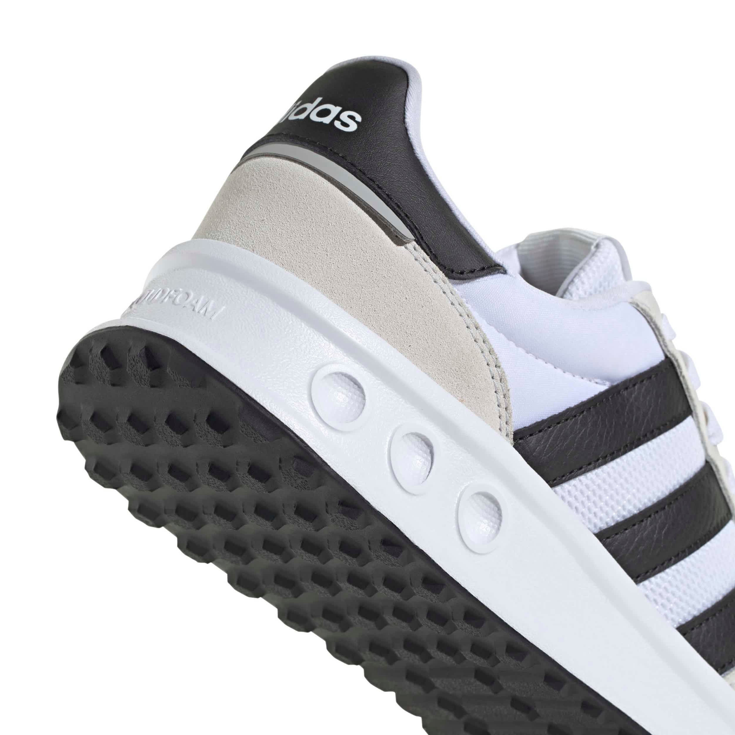 ADIDAS-MENS RUN 84 SNEAKER-WHITE & BLACK