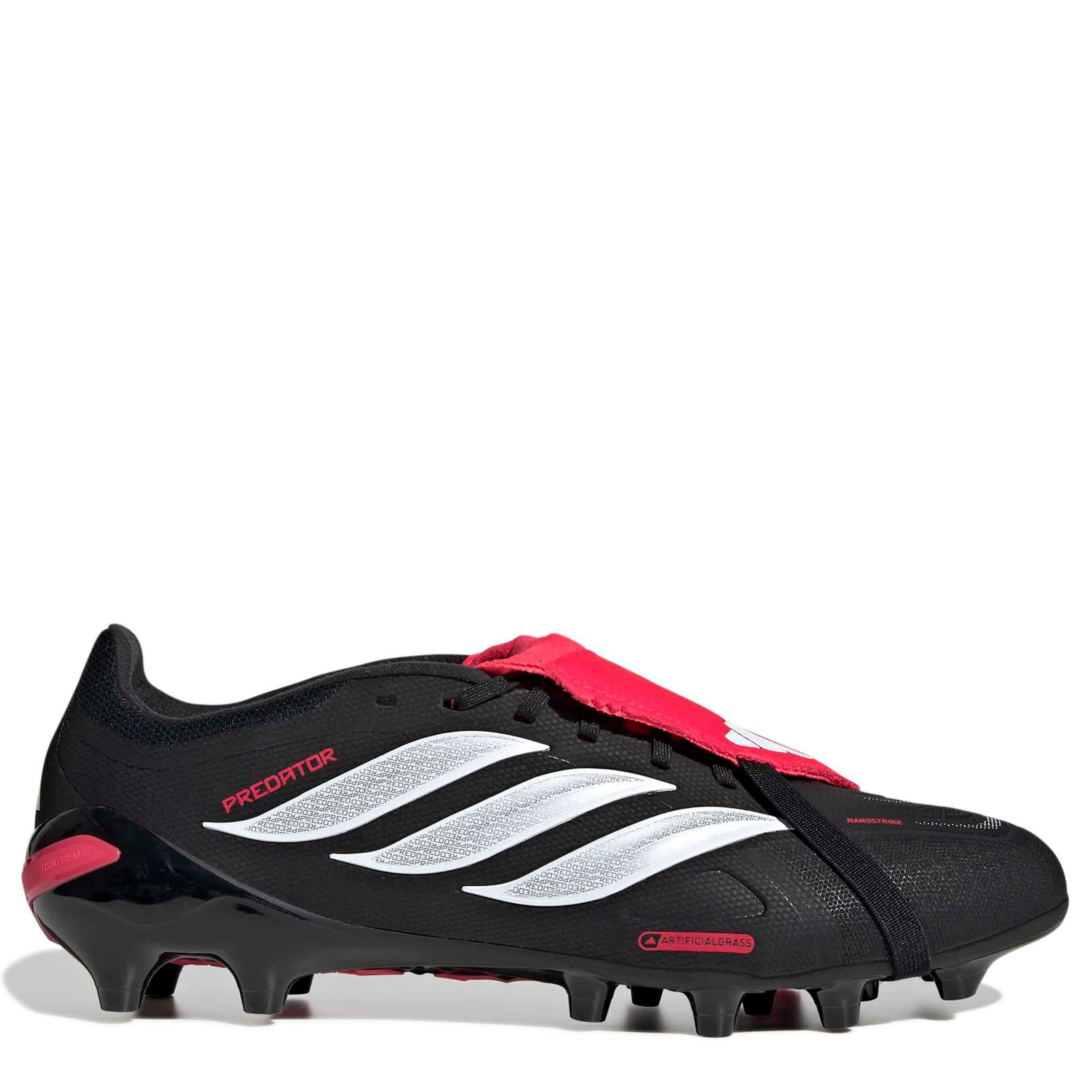 ADIDAS-UNISEX PREDATOR LEAGUE FOLD-OVER GROUND SOCCER CLEATS-BLACK & WHITE
