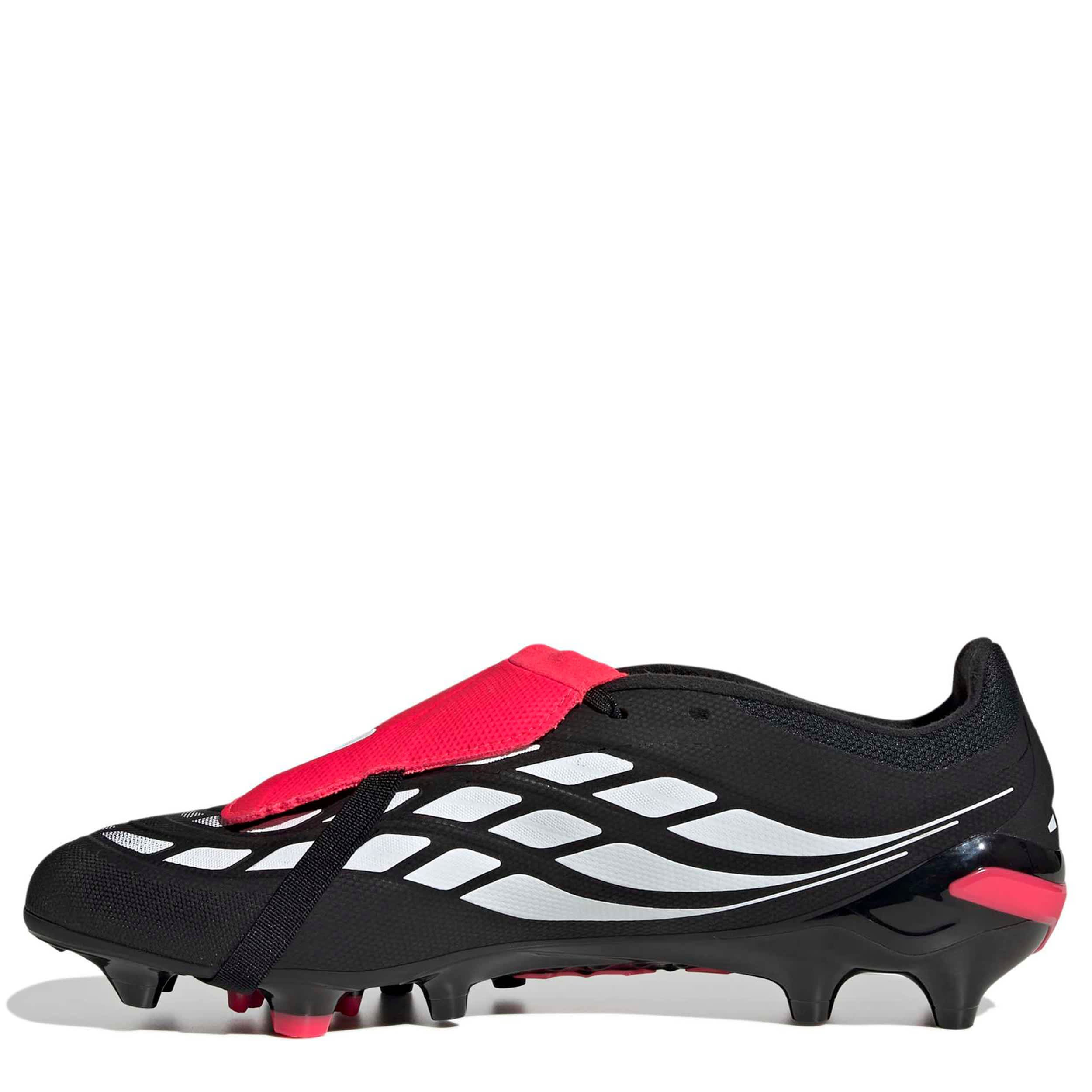 ADIDAS-UNISEX PREDATOR LEAGUE FOLD-OVER GROUND SOCCER CLEATS-BLACK & WHITE