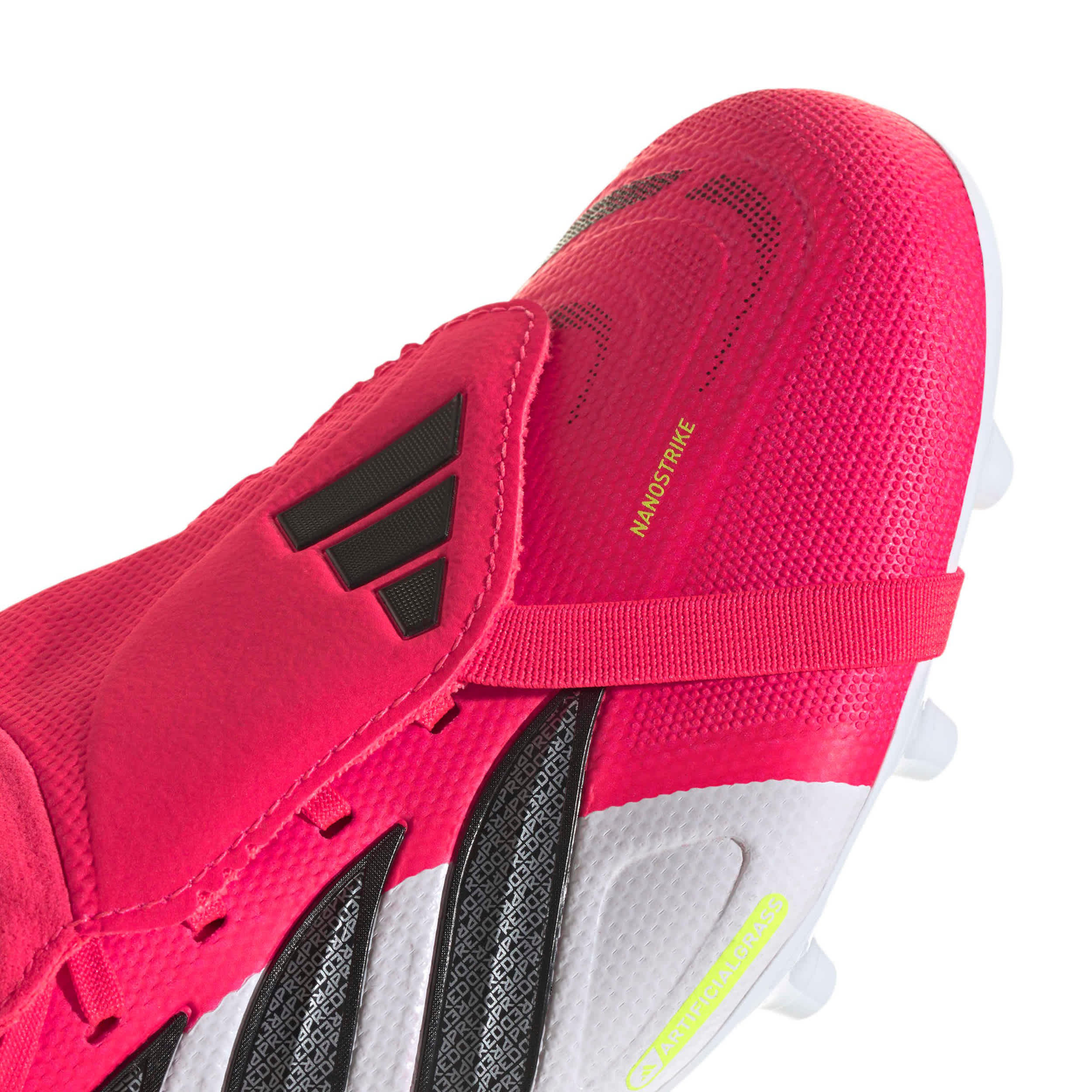 ADIDAS-UNISEX PREDATOR LEAGUE FOLD-OVER GROUND SOCCER CLEATS-RED & BLACK