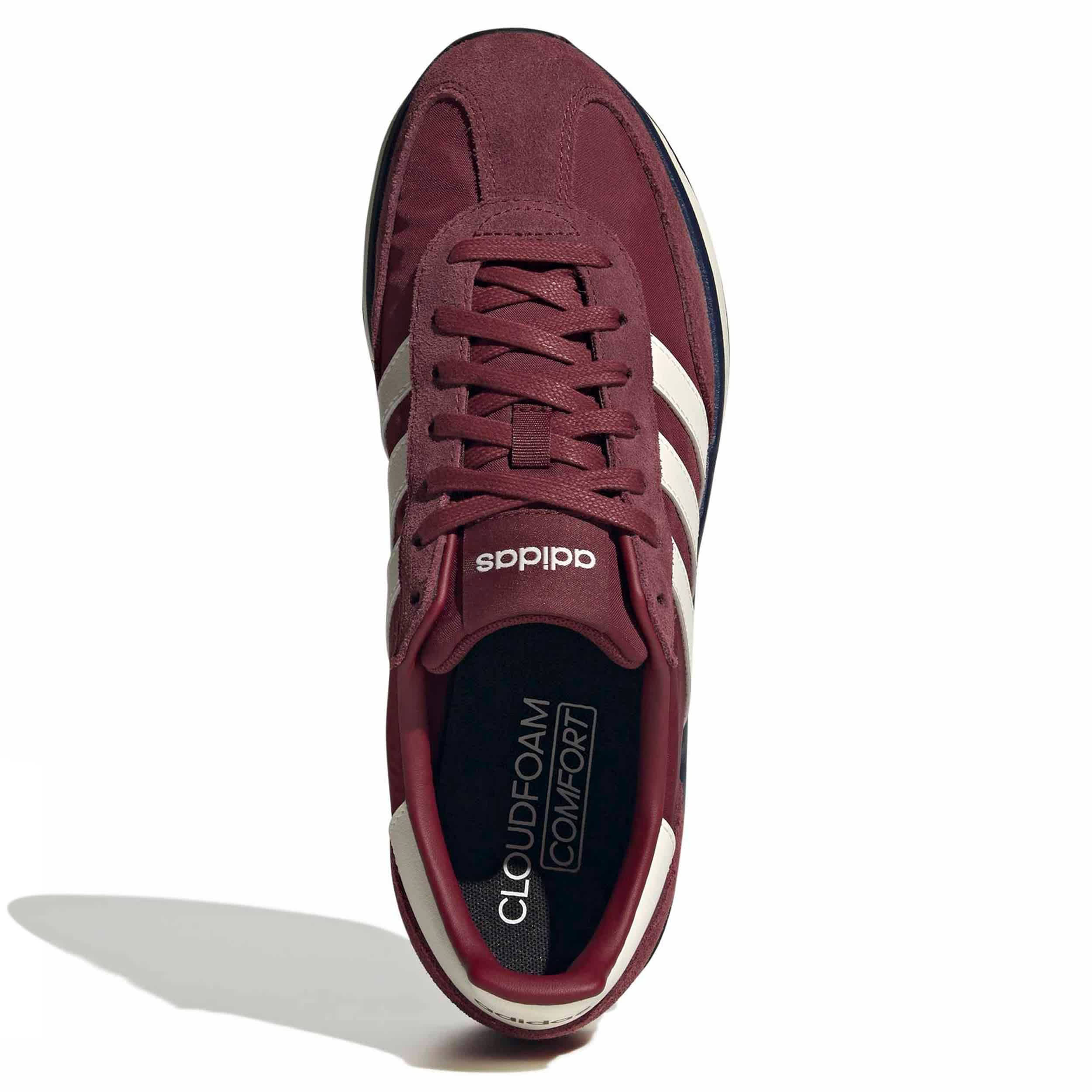 ADIDAS-MENS RUN 70S 2.0 SNEAKER-RED & OFF WHITE