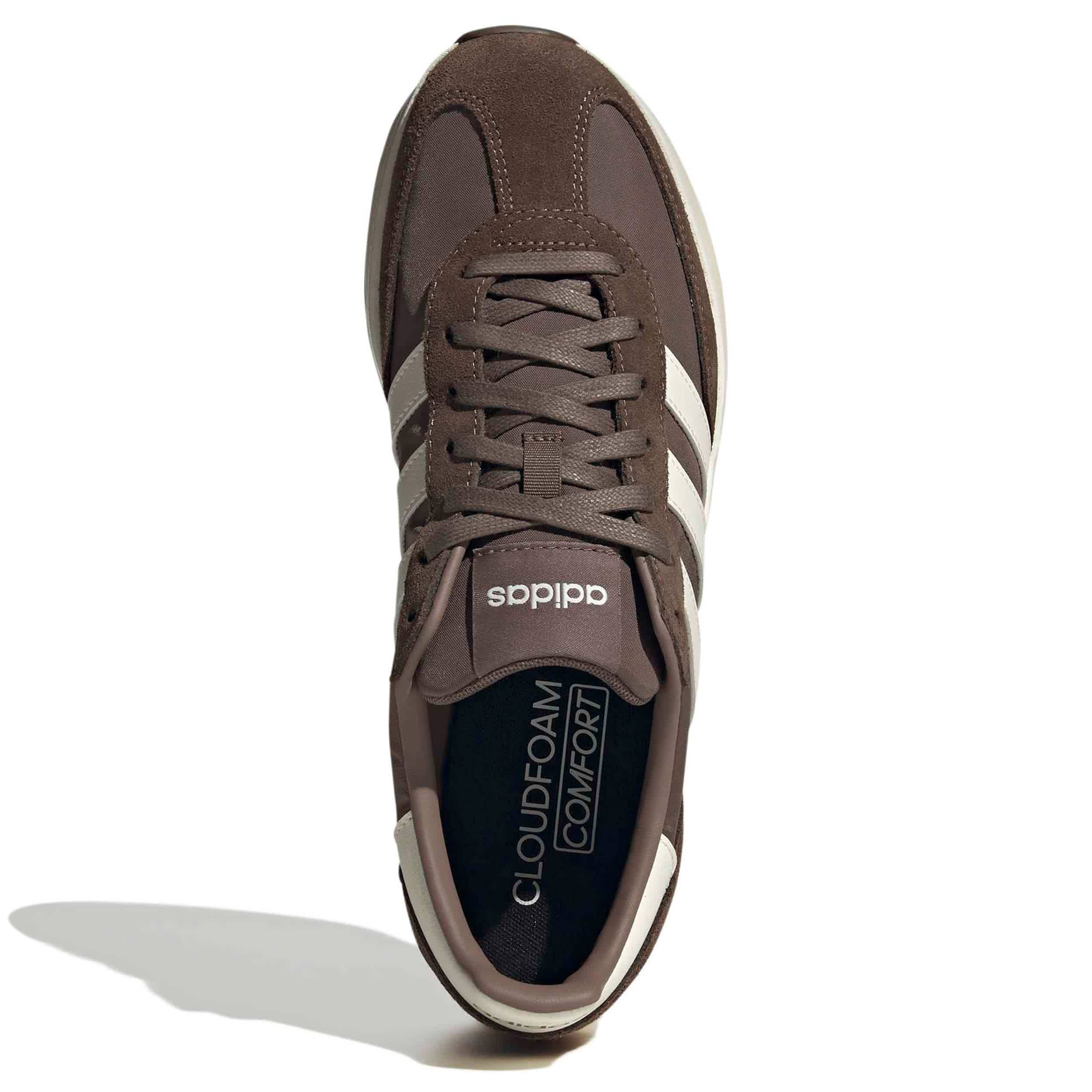 ADIDAS-MENS RUN 70S 2.0 SNEAKER-BROWN & OFF WHITE