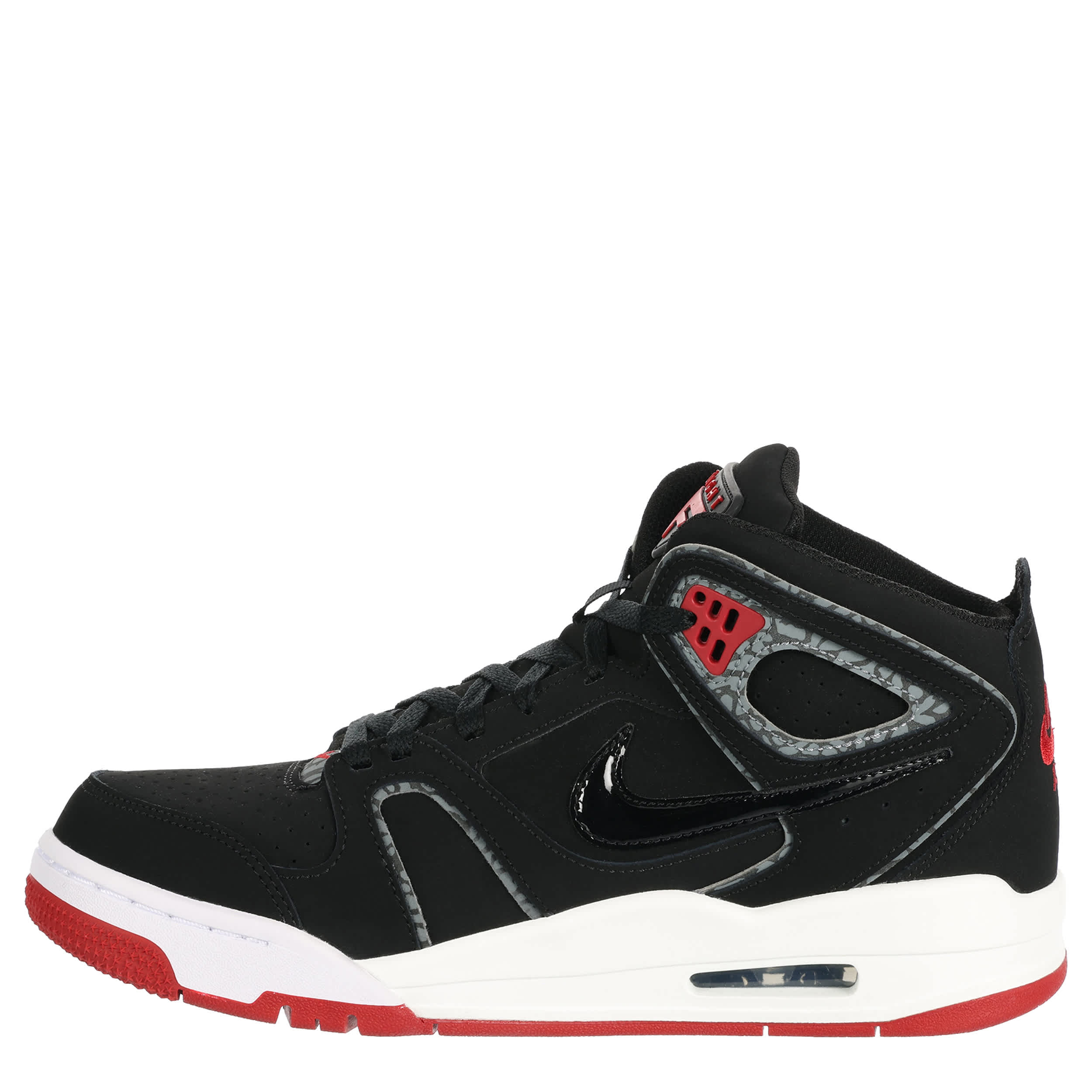 NIKE-MENS AIRE FLIGHT FALCON SNEAKER-BLACK & RED
