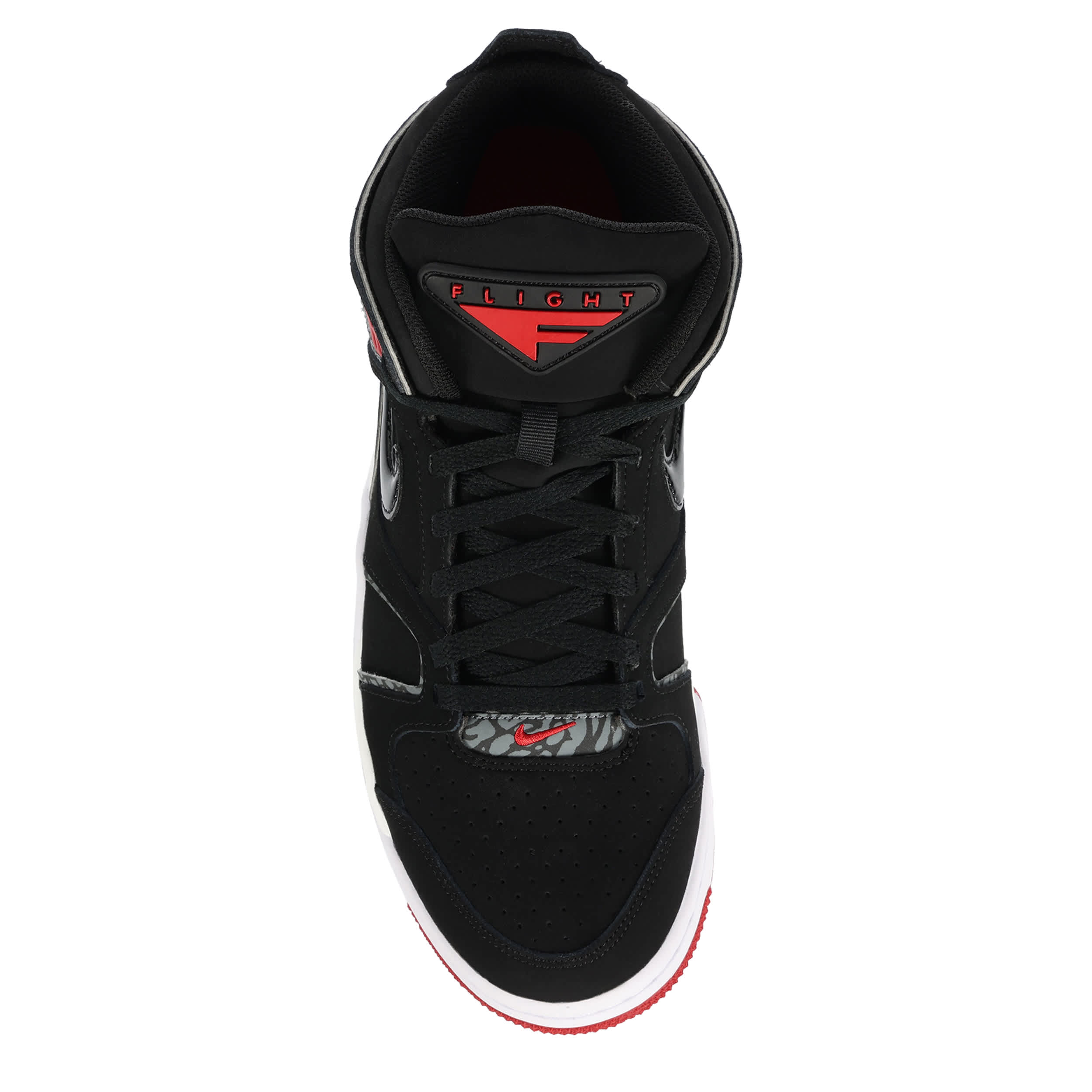 NIKE-MENS AIRE FLIGHT FALCON SNEAKER-BLACK & RED