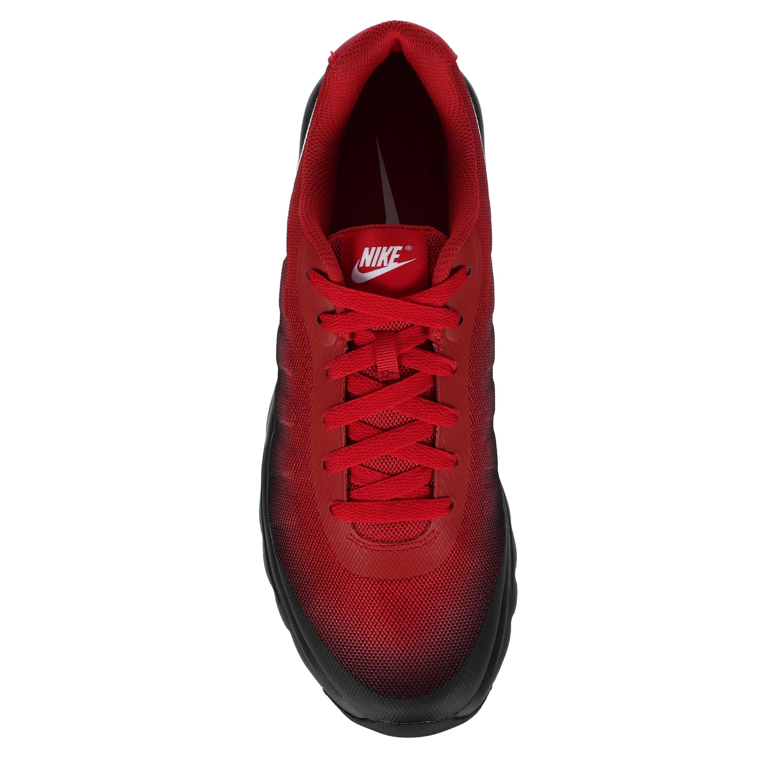 NIKE-MENS AIR MAX INVIGOR SNEAKER-RED & BLACK