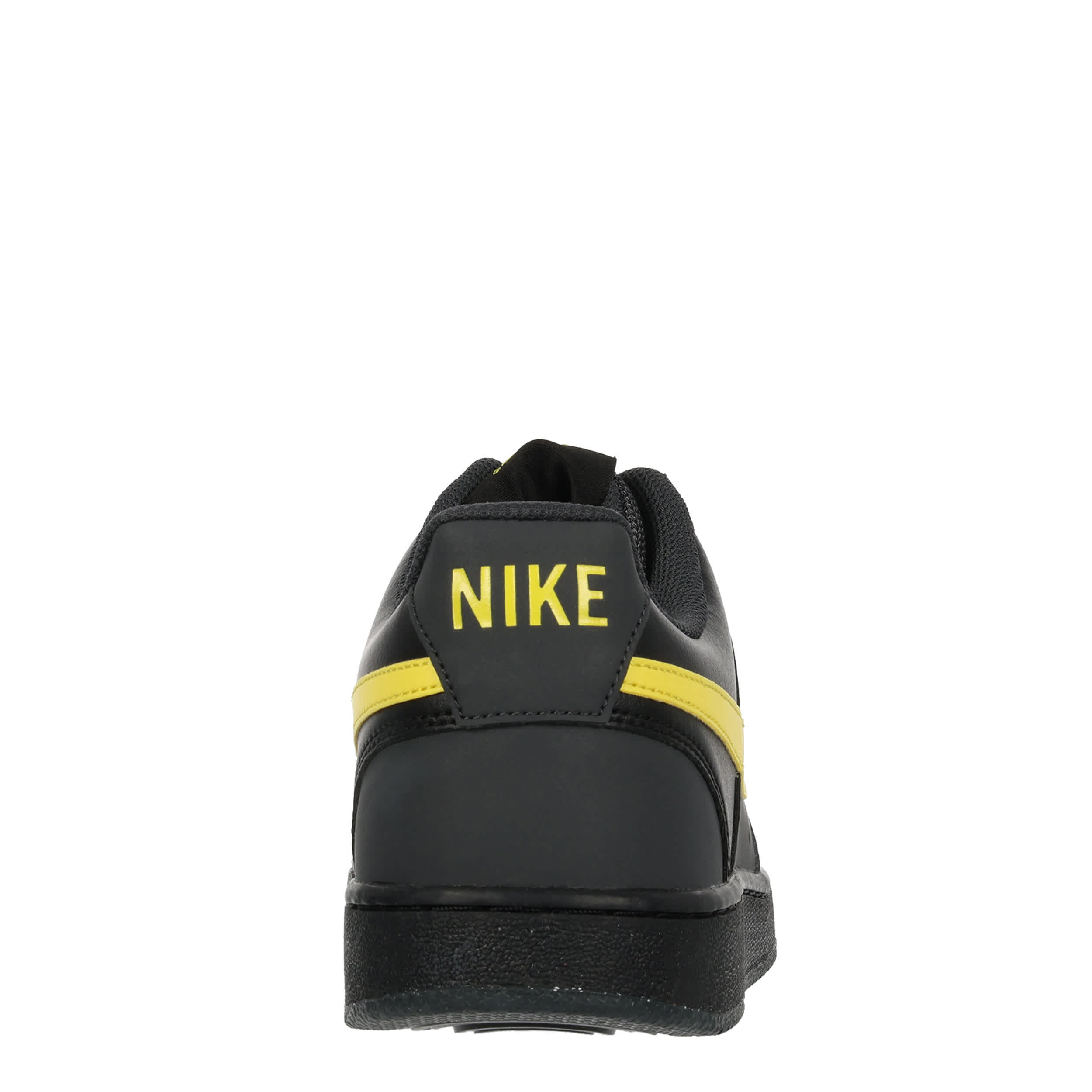 NIKE-MENS COURT VISION LOW SNEAKER-BLACK & YELLOW