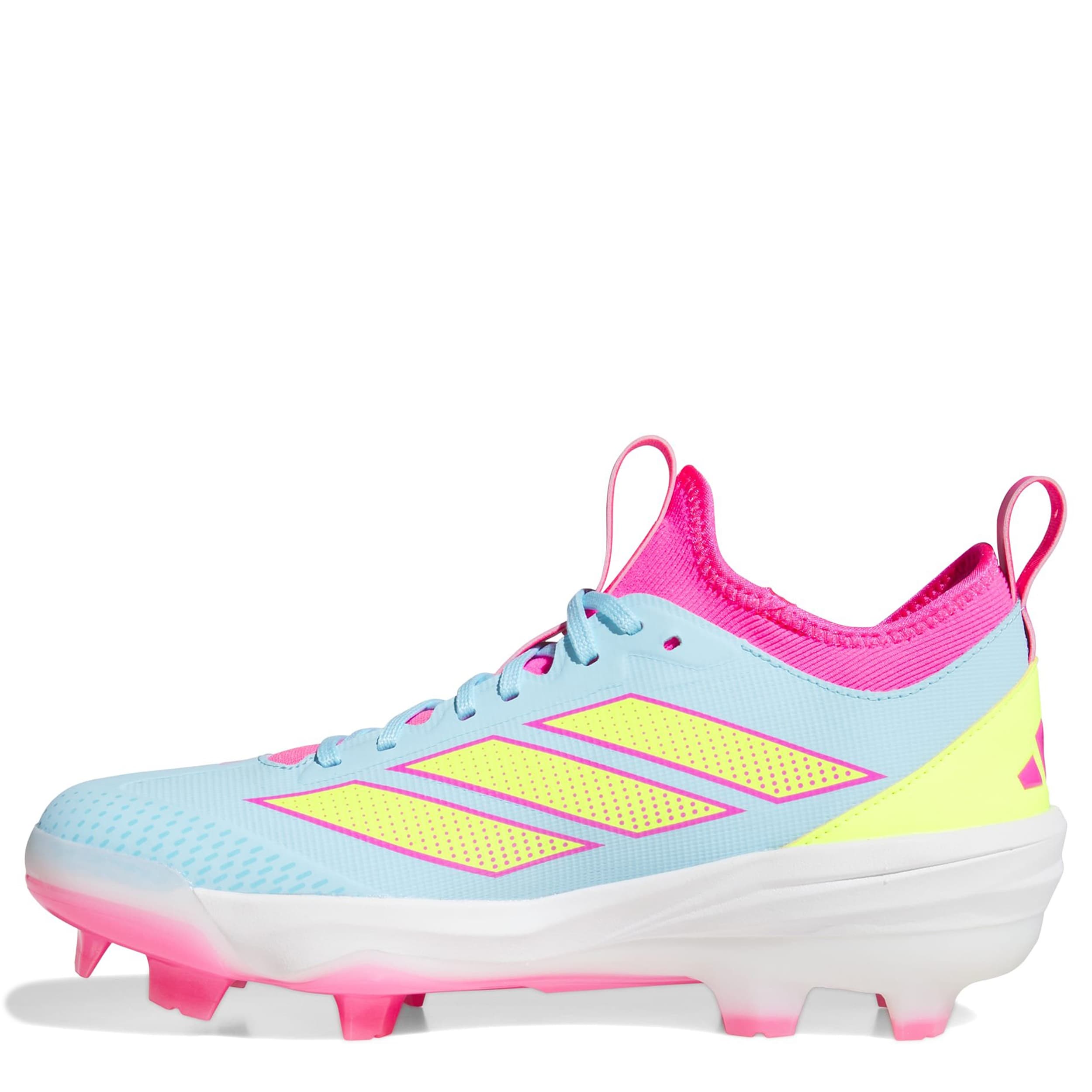 ADIDAS-UNISEX ADIZERO IMPACT 2.0 TPU CLEATS-BLUE & YELLOW