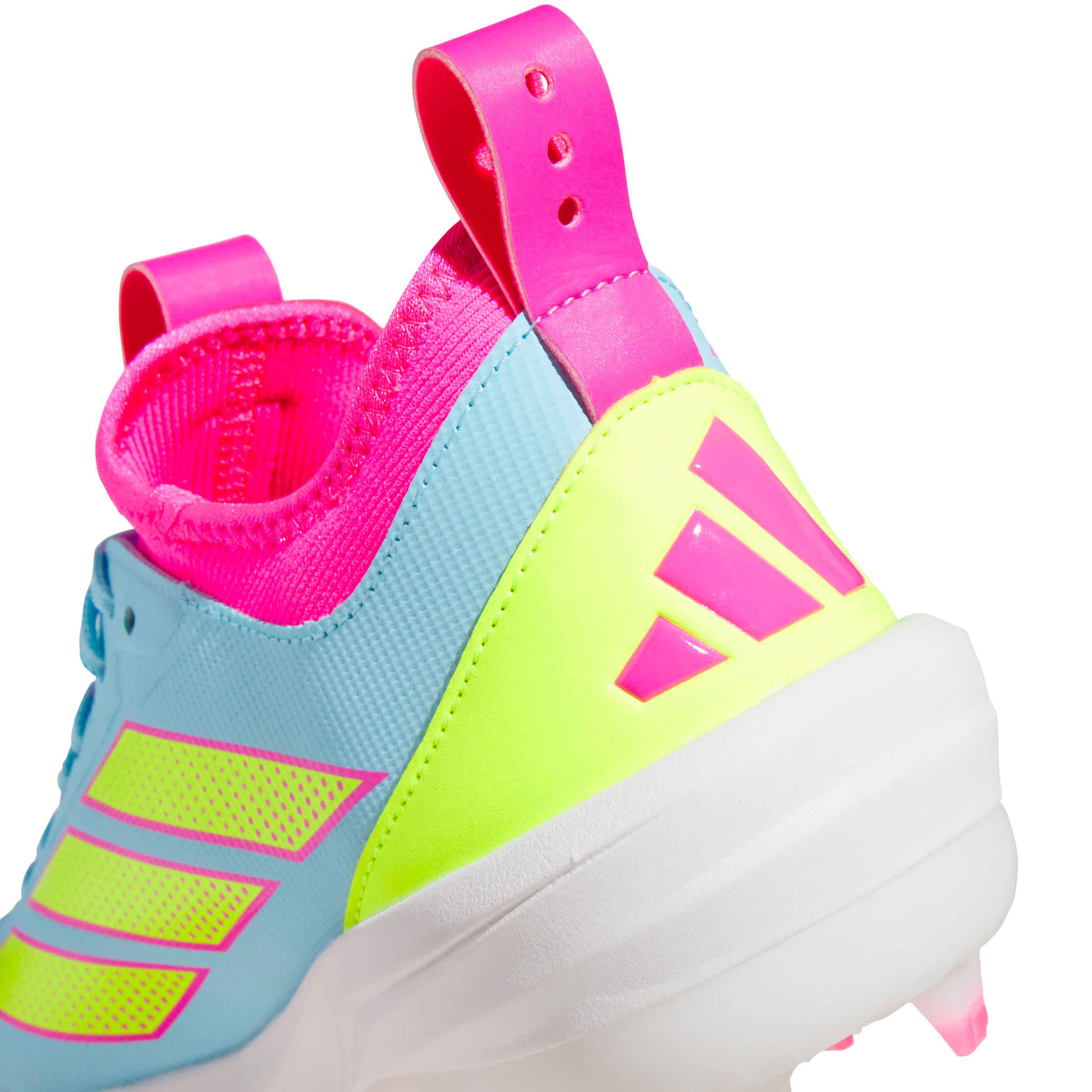 ADIDAS-UNISEX ADIZERO IMPACT 2.0 TPU CLEATS-BLUE & YELLOW