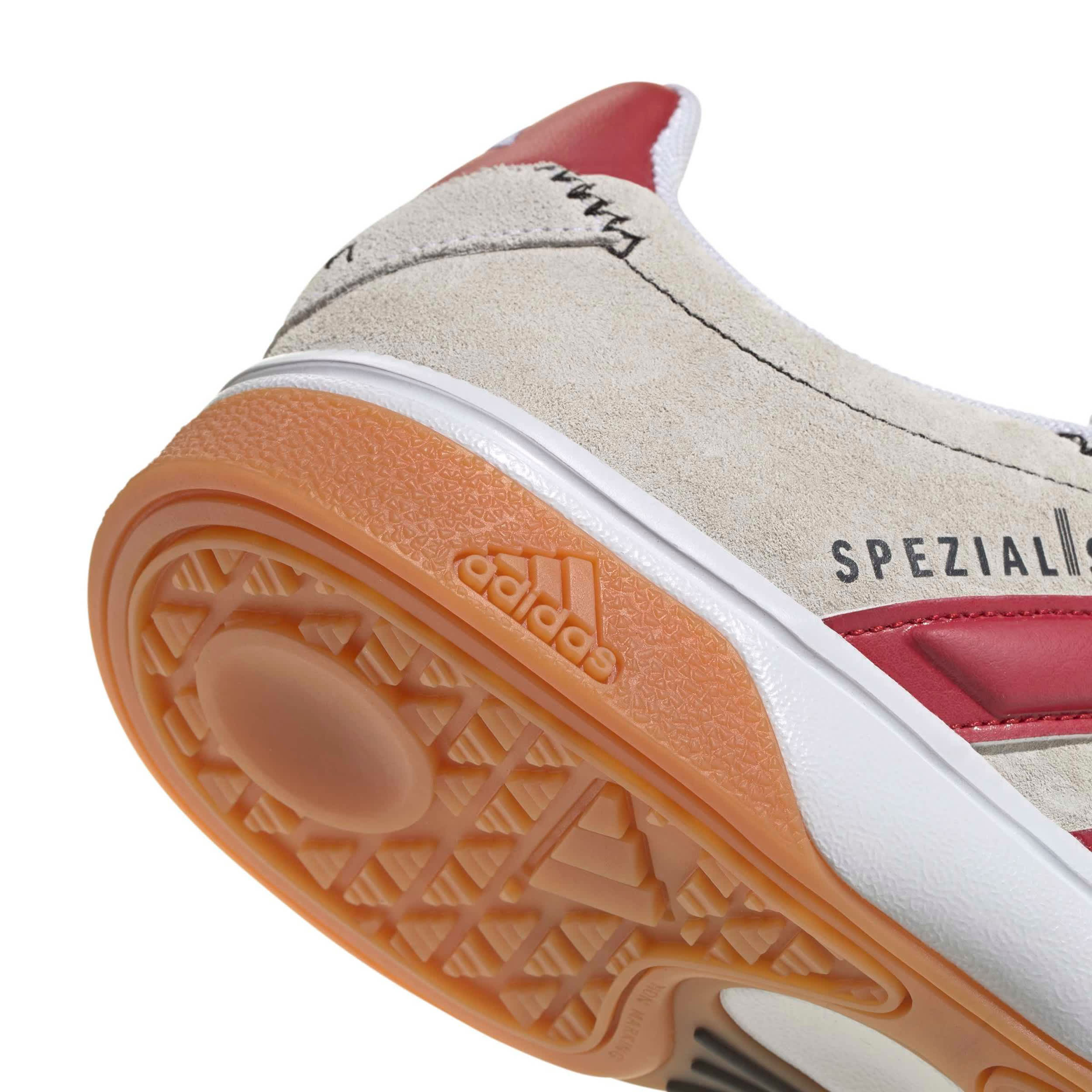 ADIDAS-MENS SPEZIALIST INDOOR VOLLEY BALL SHOES-WHITE & 