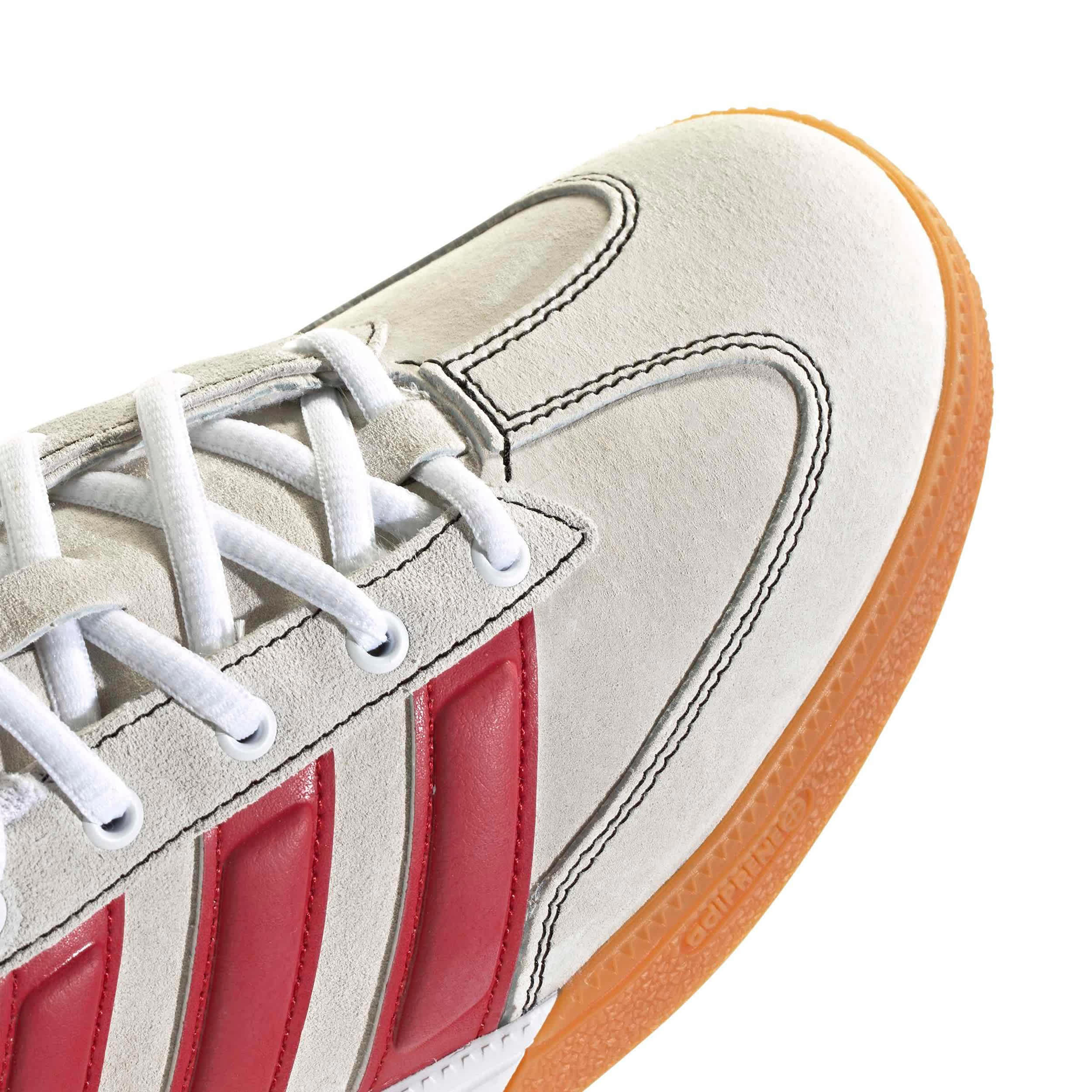 ADIDAS-MENS SPEZIALIST INDOOR VOLLEY BALL SHOES-WHITE & 