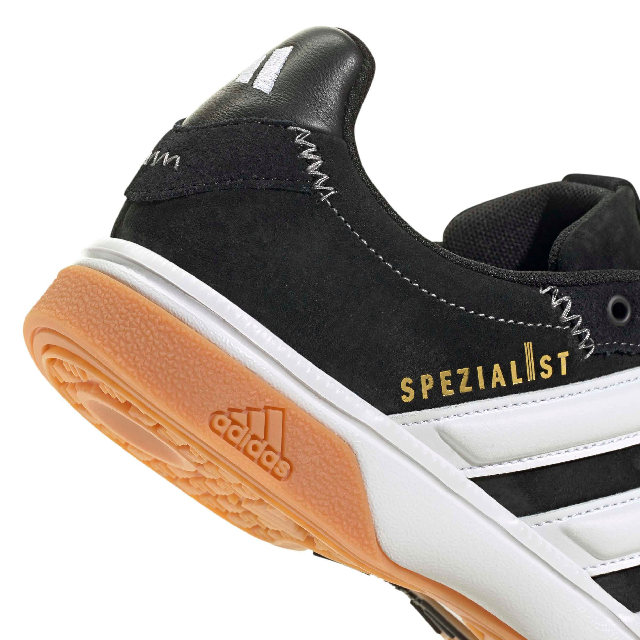 ADIDAS-MENS SPEZIALIST INDOOR VOLLEYBALL SHOES-BLACK & WHITE