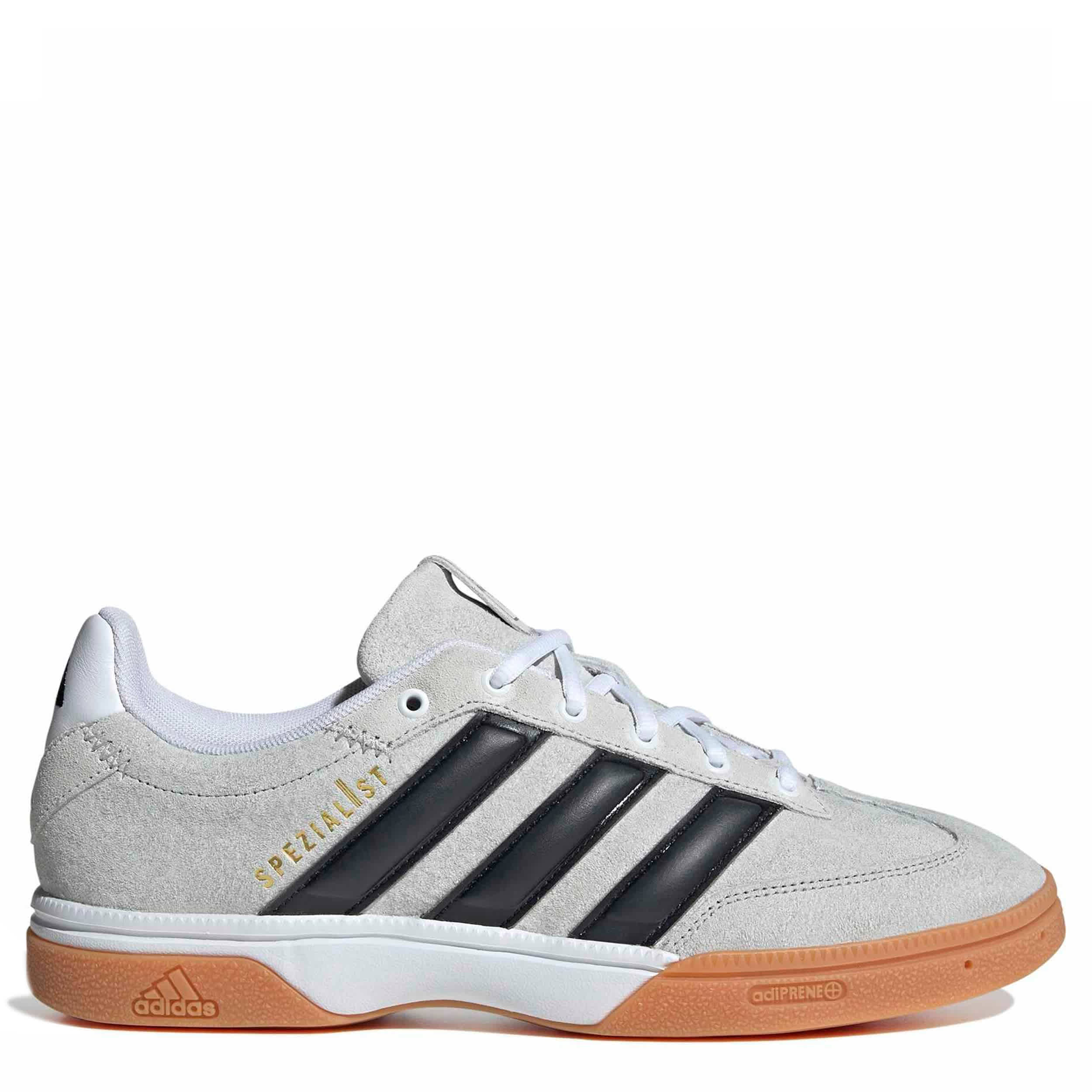 ADIDAS-MENS SPEZIALIST INDOOR VOLLEYBALL SHOES-WHITE & BLACK
