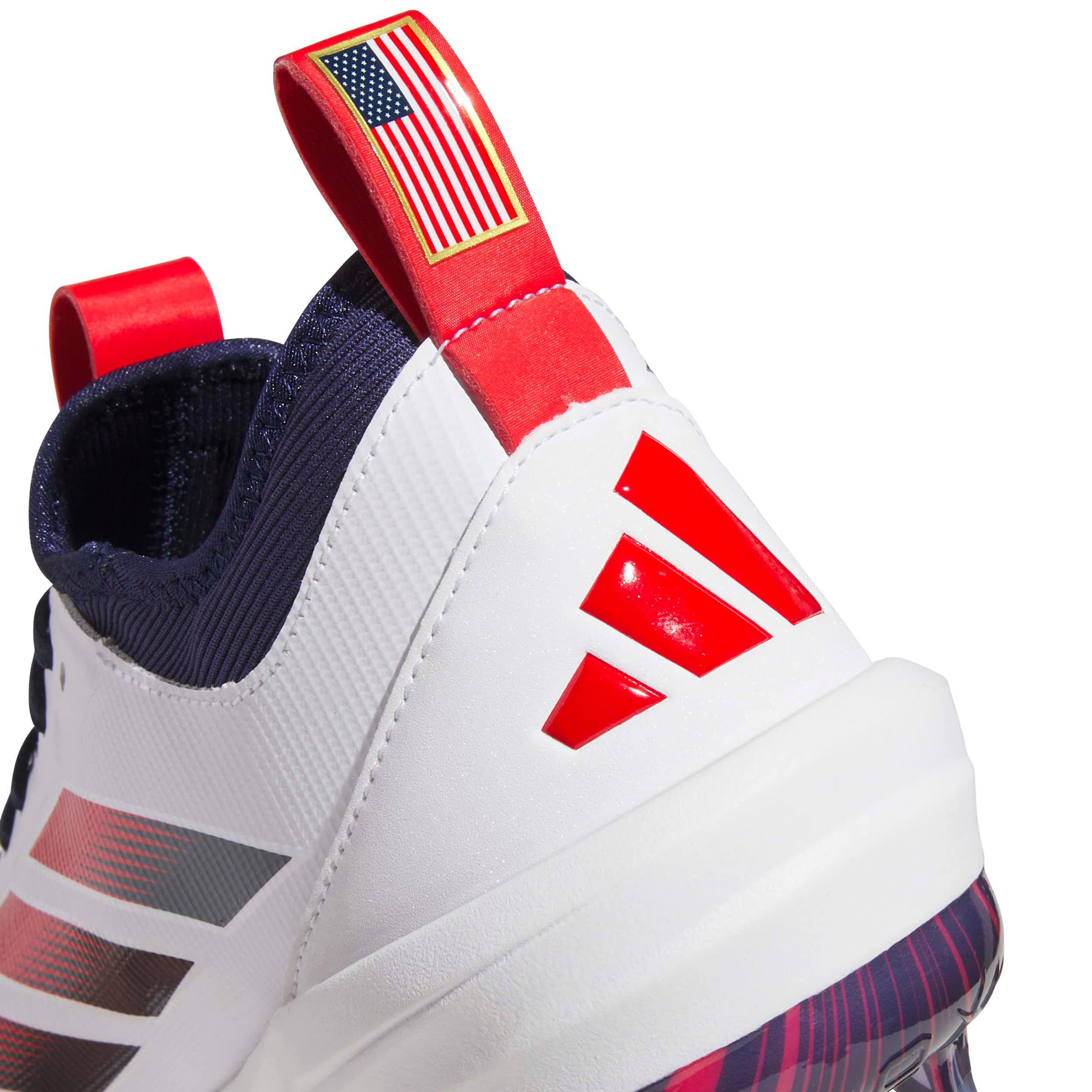 ADIDAS-UNISEX ADIZERO IMPACT 2.0 USA DUGOUT SHOES-WHITE & NAVY