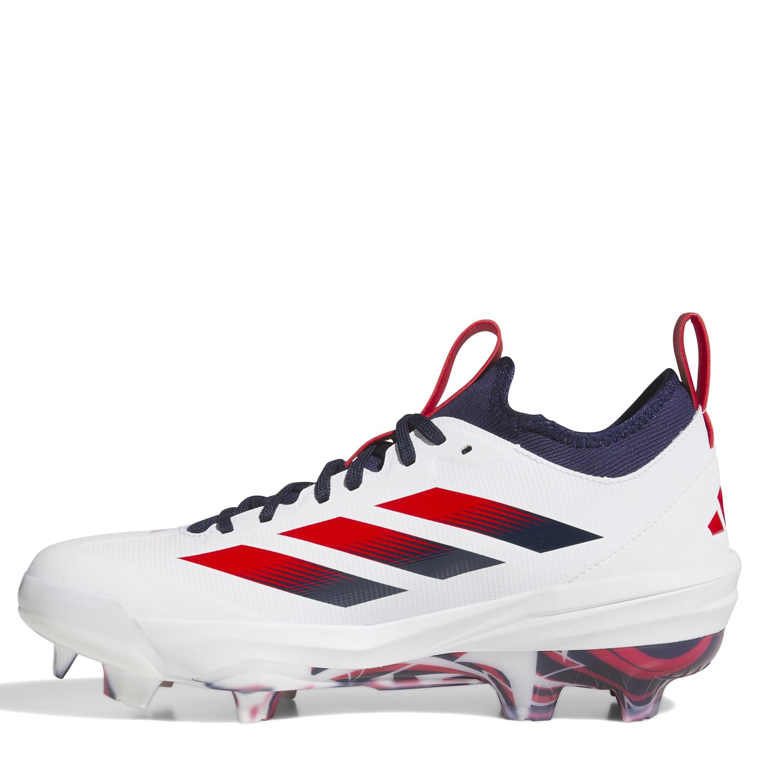 ADIDAS-UNISEX ADIZERO IMPACT 2.0 USA DUGOUT SHOES-WHITE & NAVY