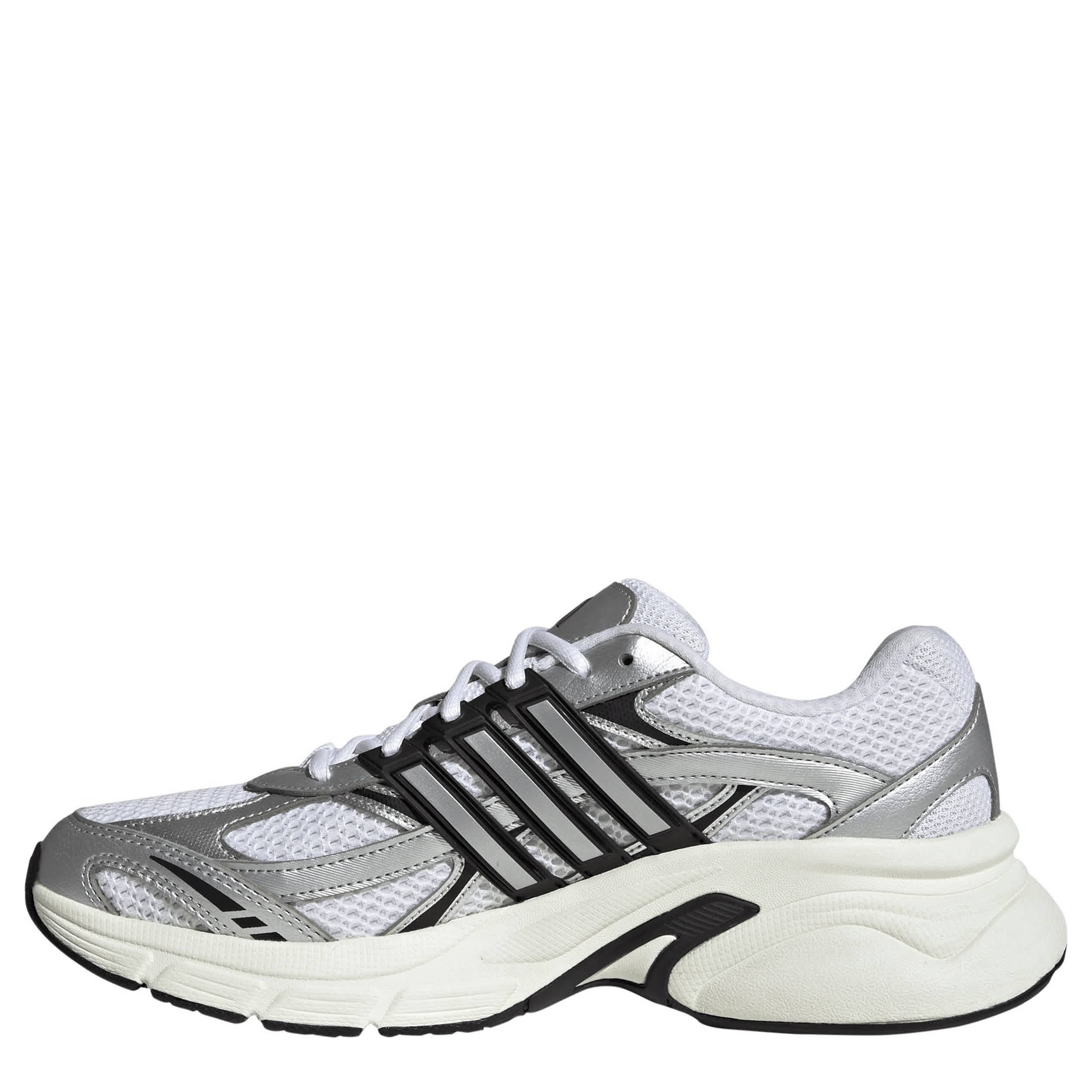 ADIDAS-MENS STARGLIDE SHOES-WHITE & SILVER