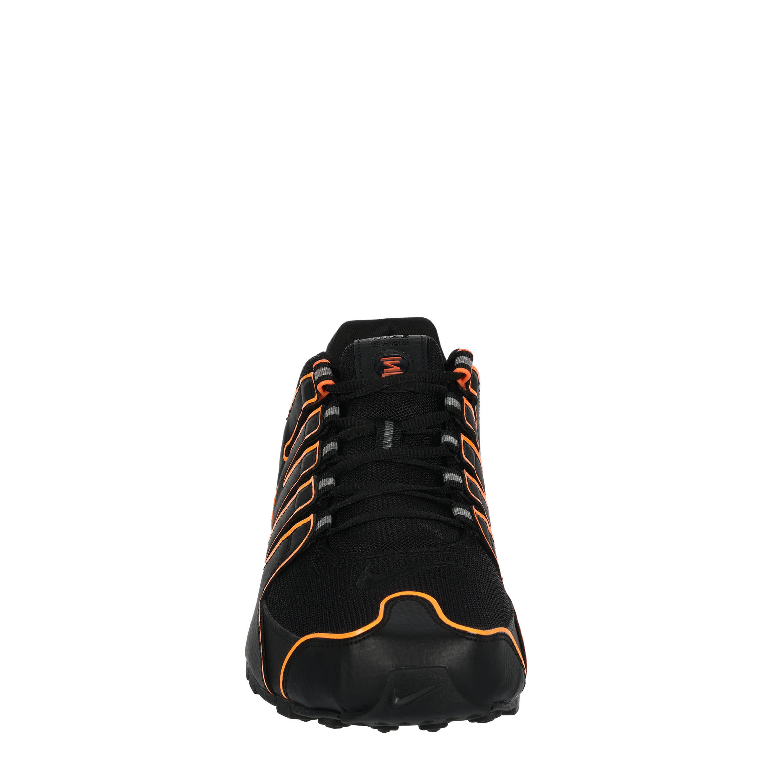 NIKE-MENS SHOX NZ SNEAKER-BLACK & ORANGE