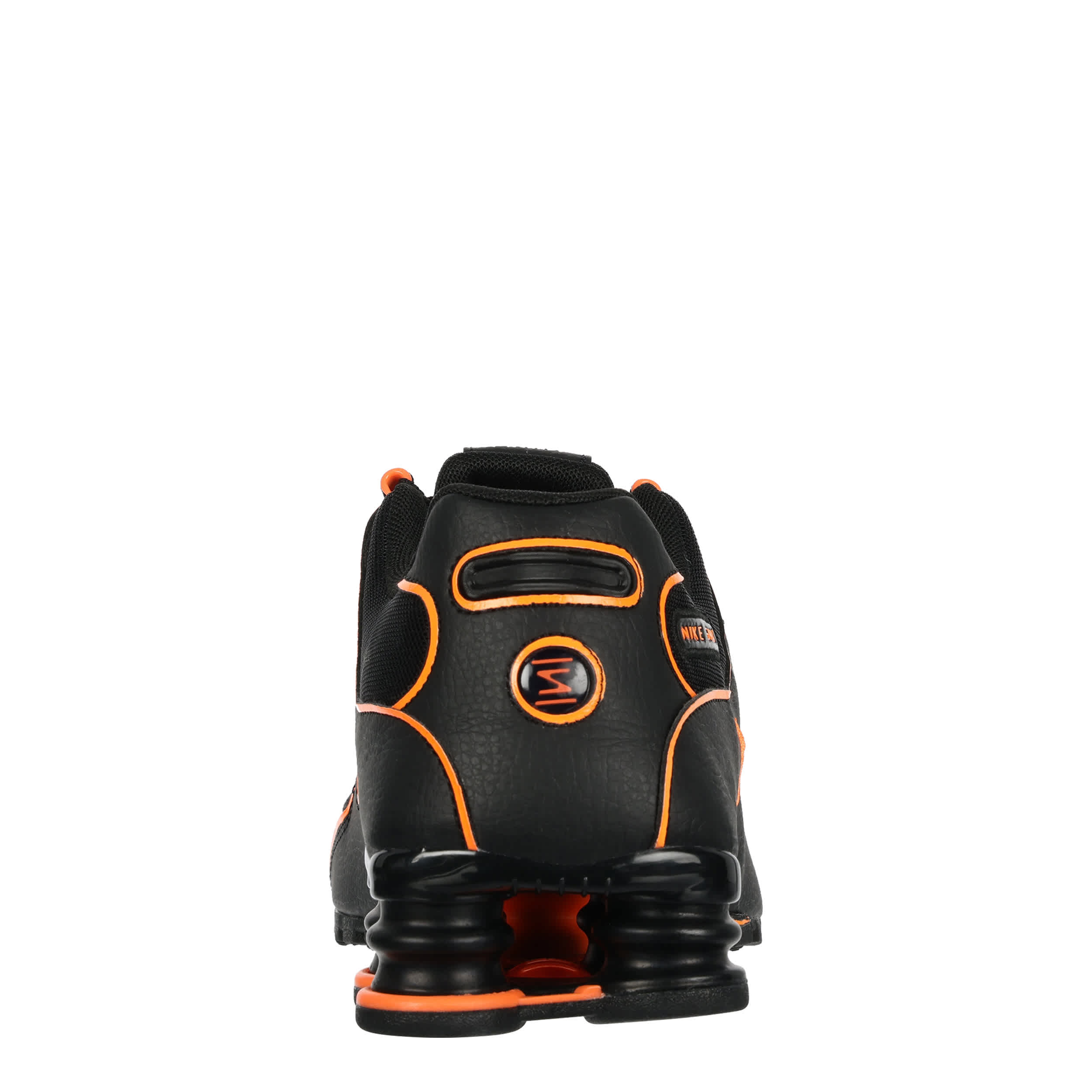 NIKE-MENS SHOX NZ SNEAKER-BLACK & ORANGE