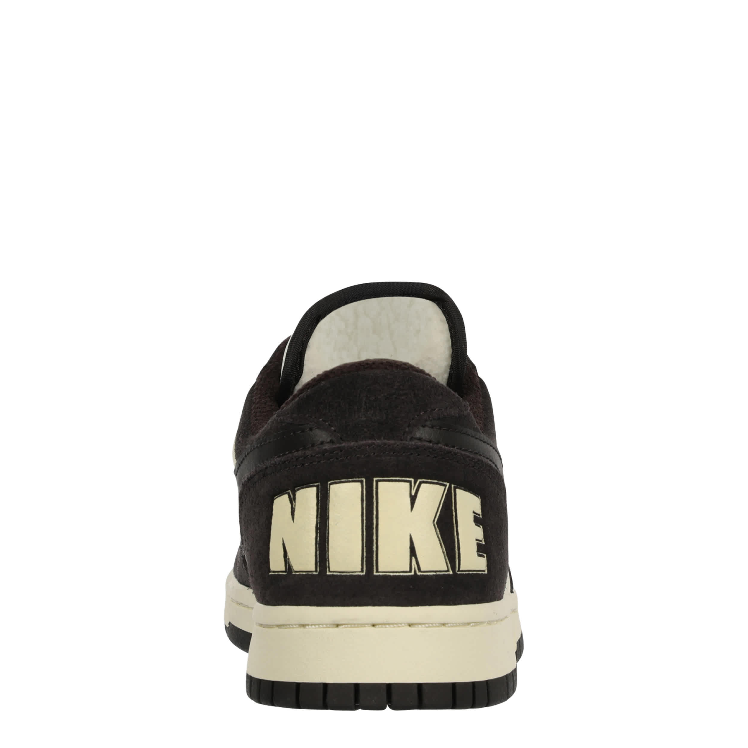 NIKE-MENS BIG NIKE LOW SNEAKER-DARK BROWN & IVORY