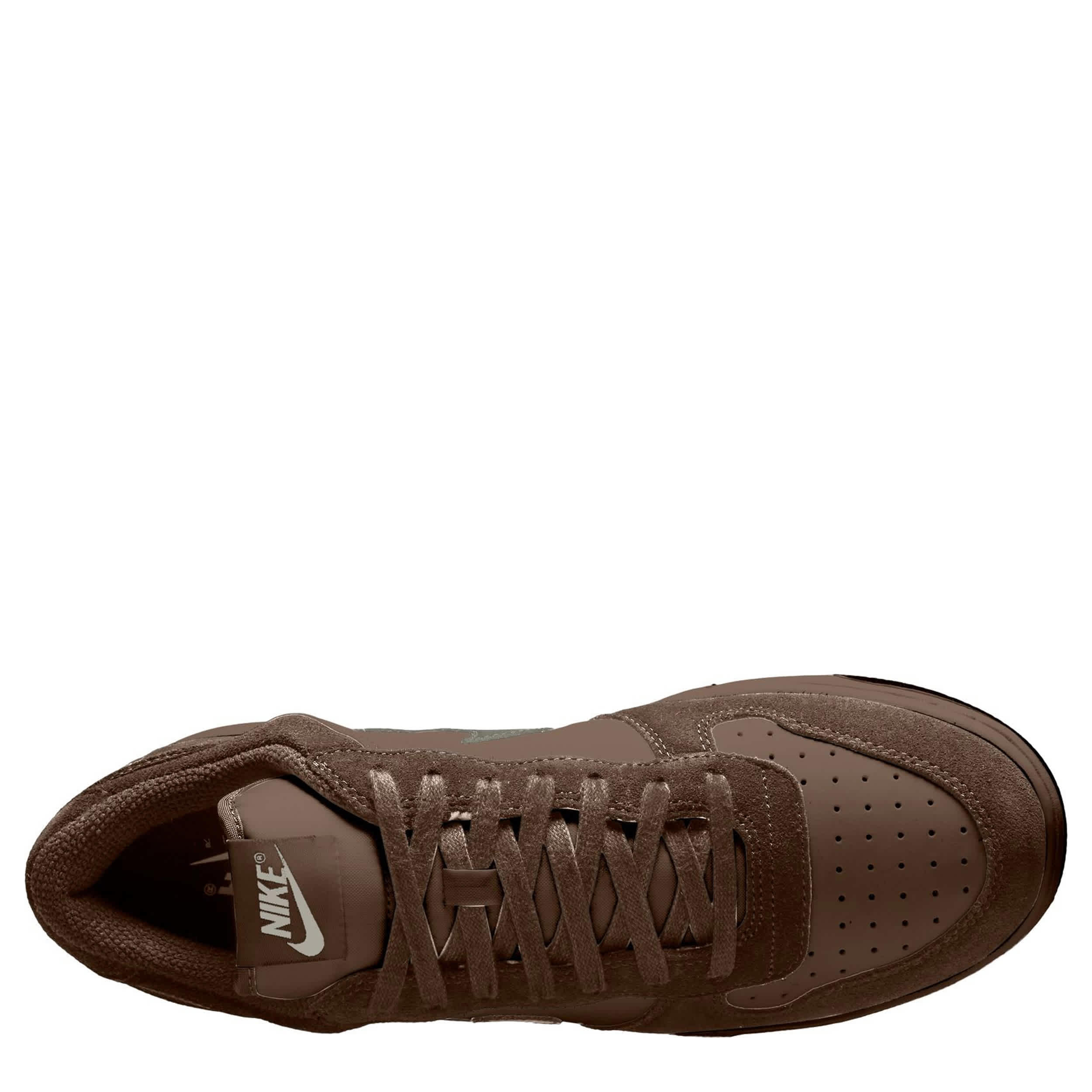 NIKE-MENS BIG NIKE LOW SNEAKER-TAN & WHITE
