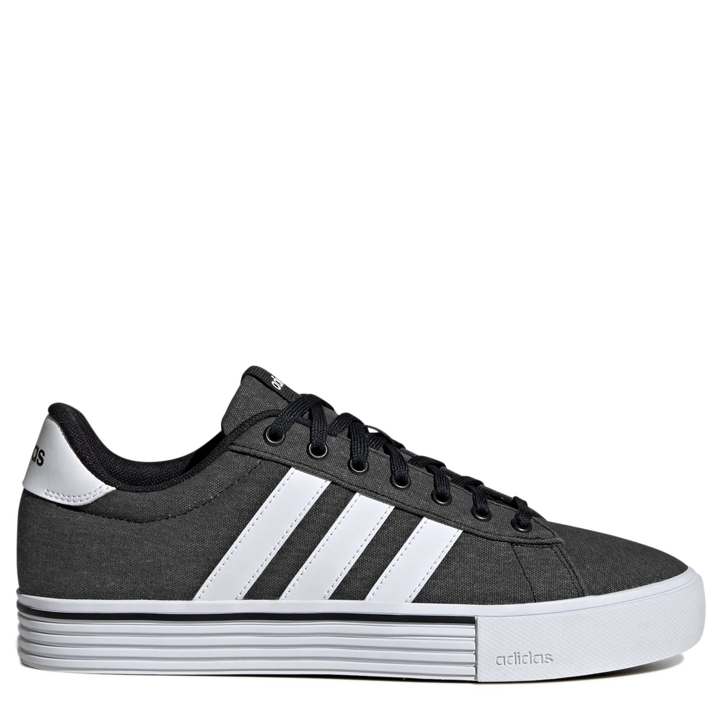 ADIDAS-MENS BLACK UNISEX DAILY 4.0 SHOE-BLACK & WHITE