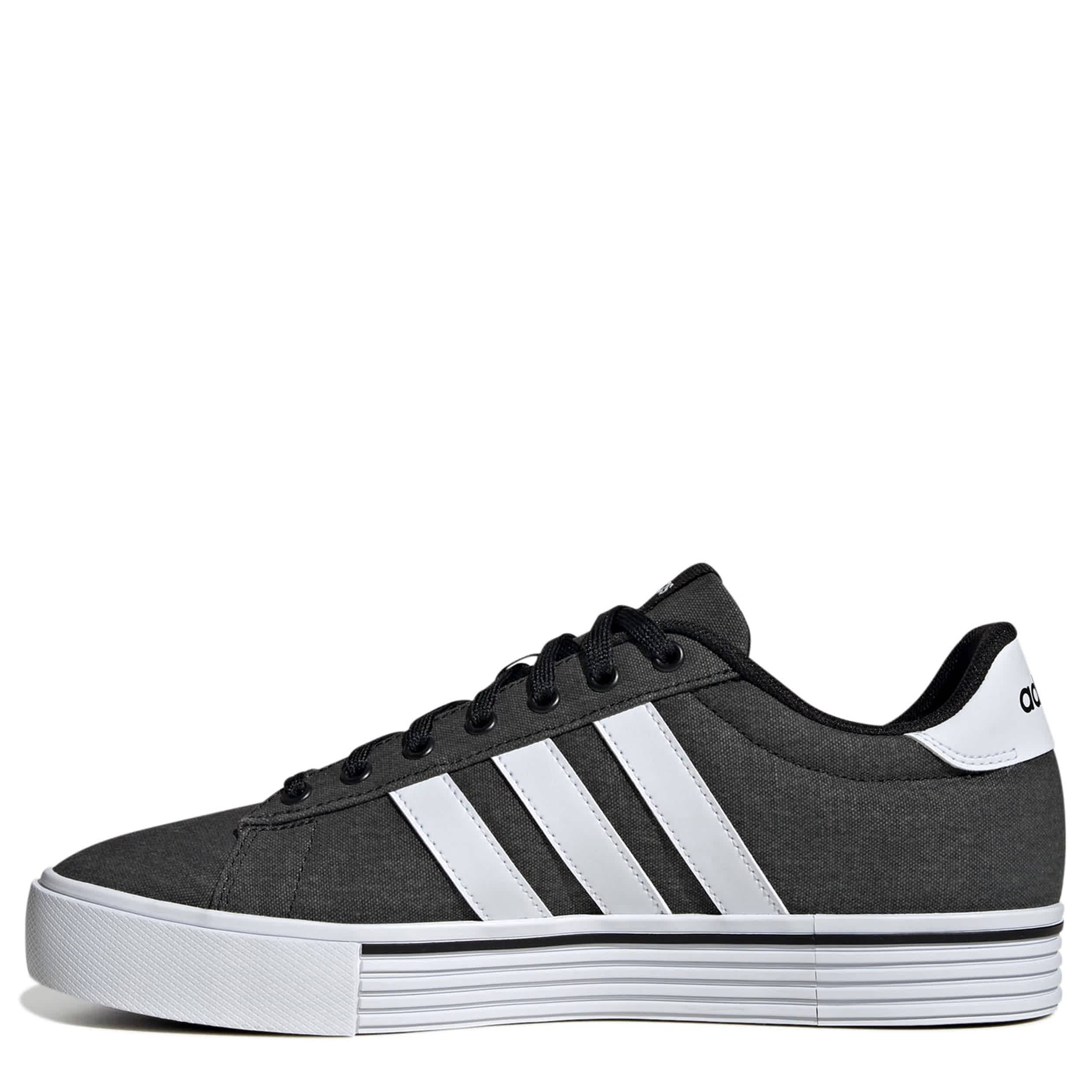 ADIDAS-MENS BLACK UNISEX DAILY 4.0 SHOE-BLACK & WHITE