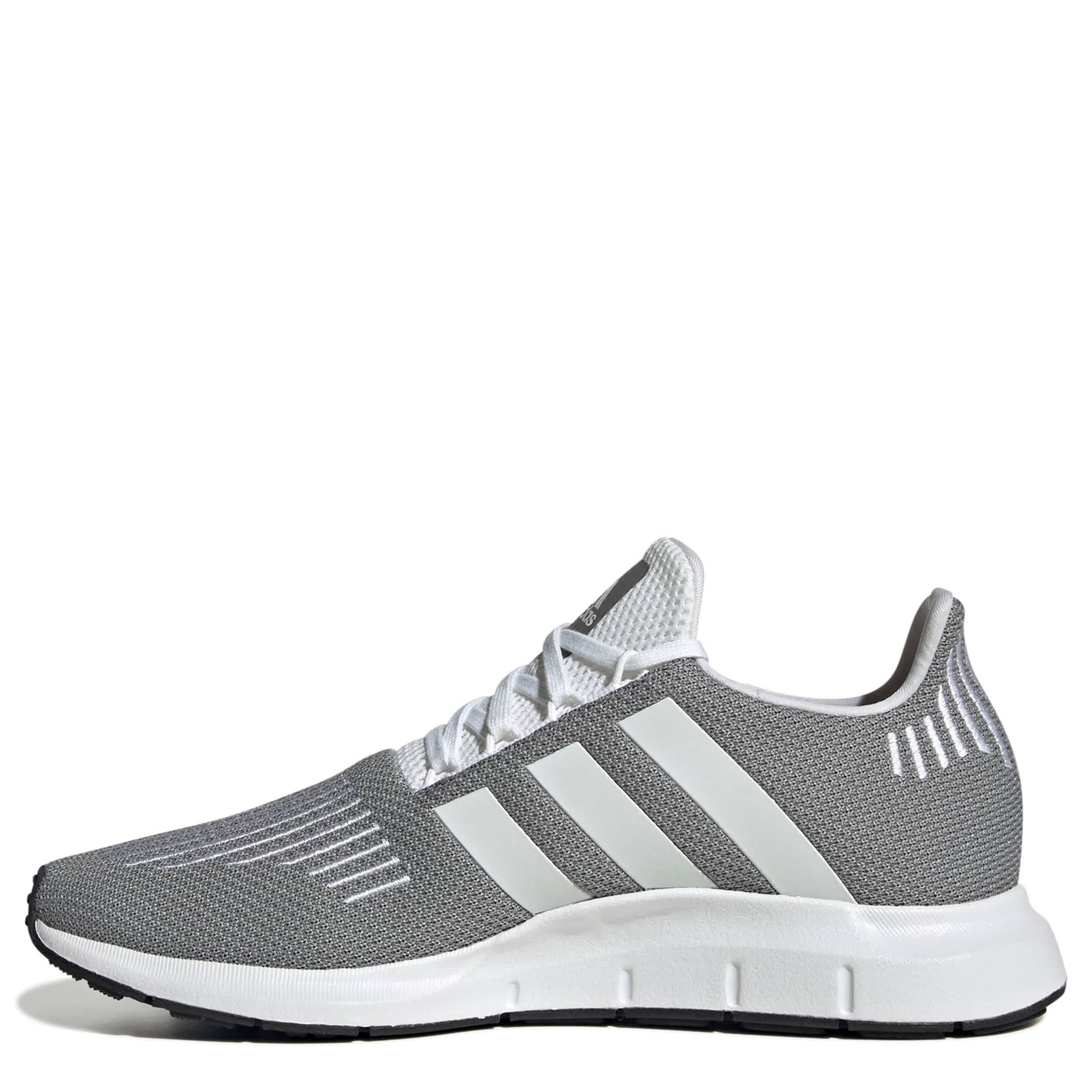 ADIDAS-MENS GREY SWIFT RUN 1.0 SNEAKER-GREY & WHITE