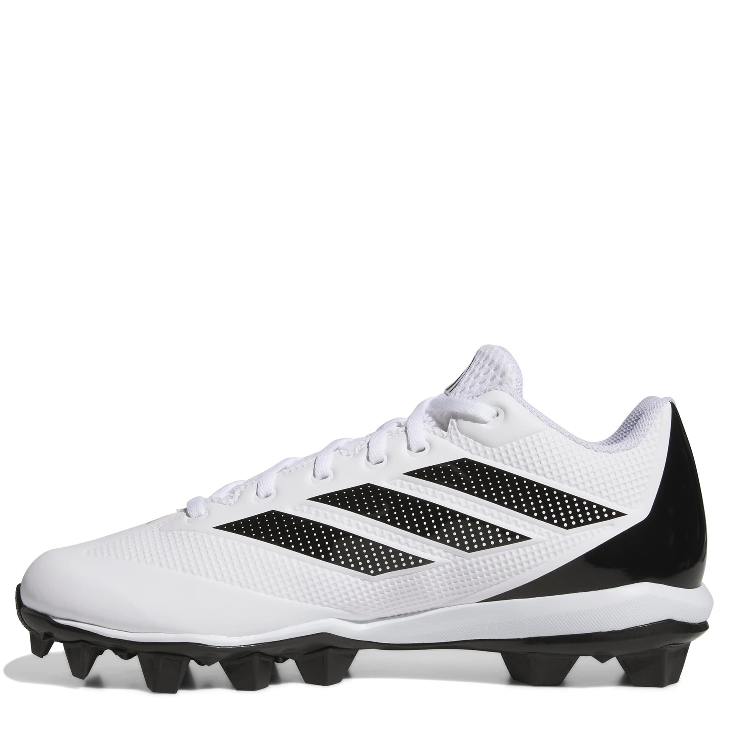 ADIDAS-MENS ADIZERO IMPAXT 2.0 BASEBALL CLEATS-WHITE & BLACK