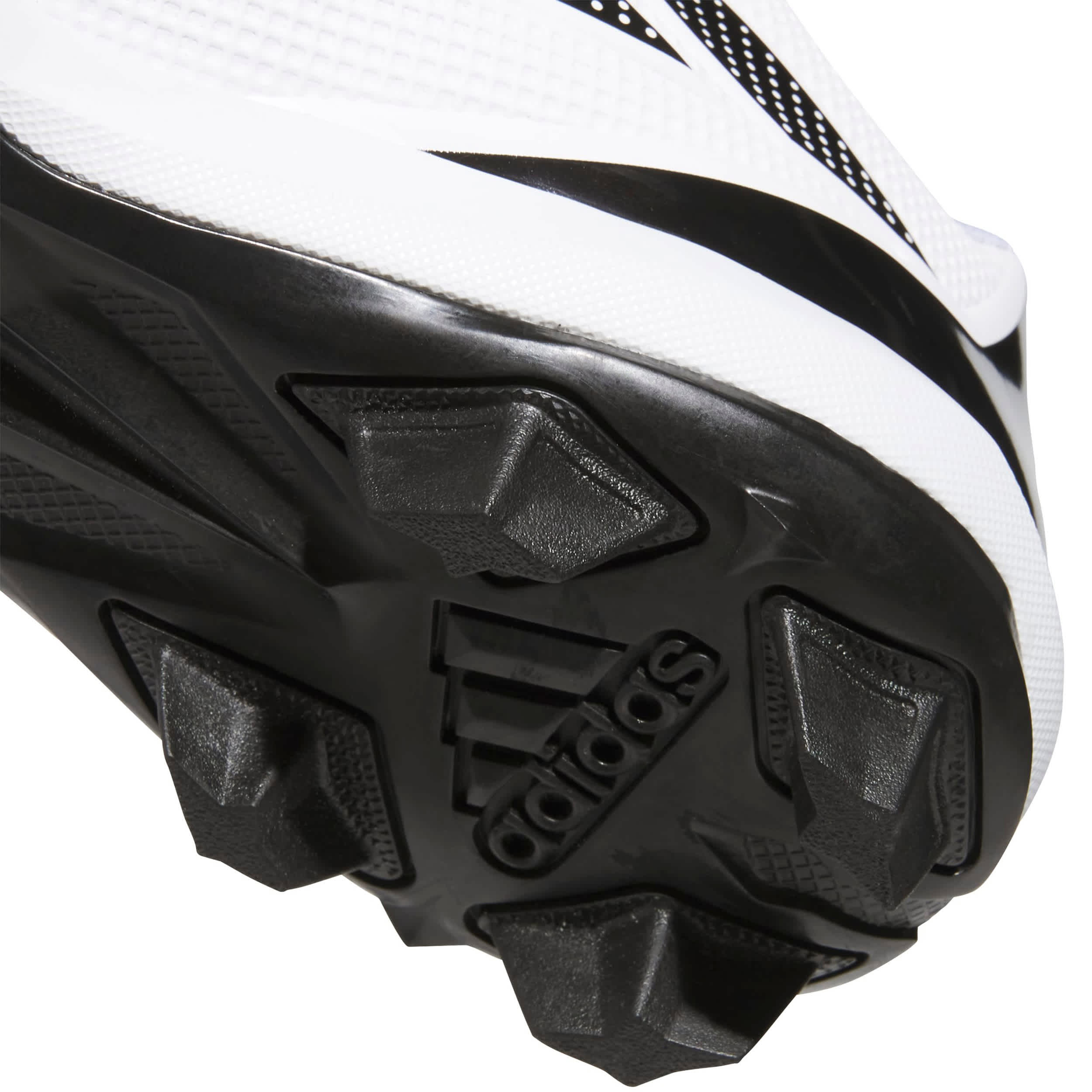 ADIDAS-MENS ADIZERO IMPAXT 2.0 BASEBALL CLEATS-WHITE & BLACK