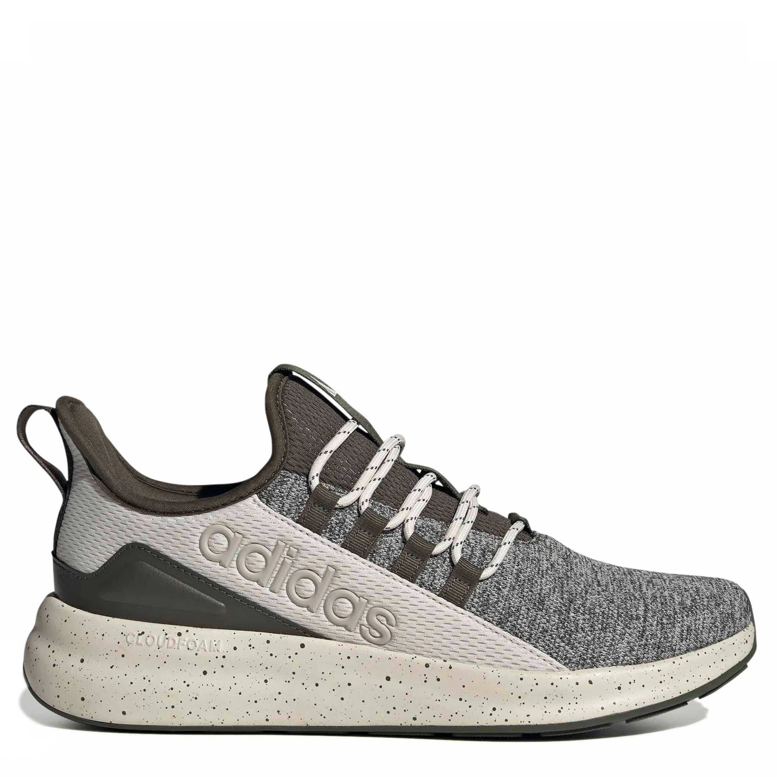 ADIDAS-MENS MEN'S LITE RACER ADAPT  8.0 ELASTIC LACE SNEAKER-OLIVE & BEIGE