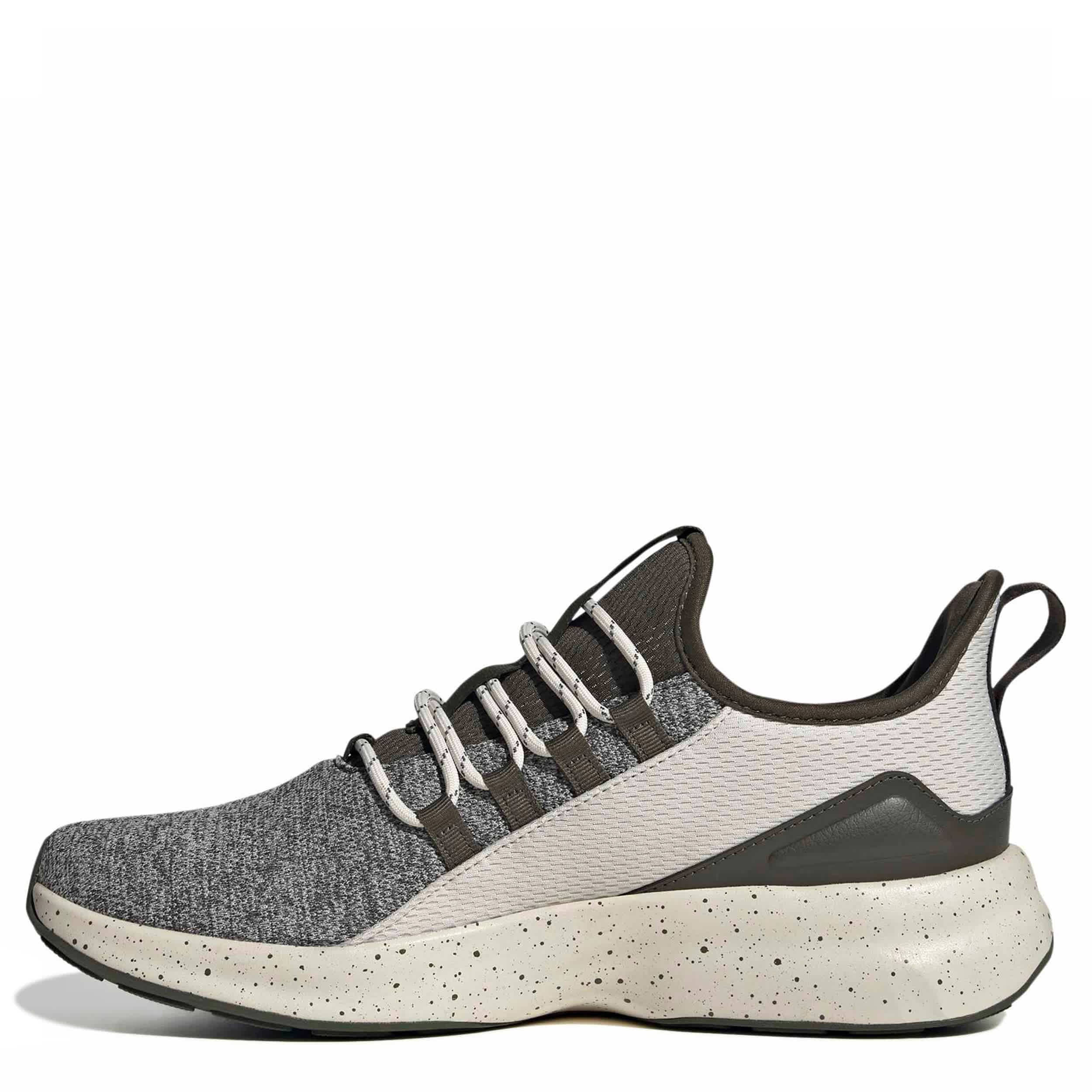 ADIDAS-MENS MEN'S LITE RACER ADAPT  8.0 ELASTIC LACE SNEAKER-OLIVE & BEIGE