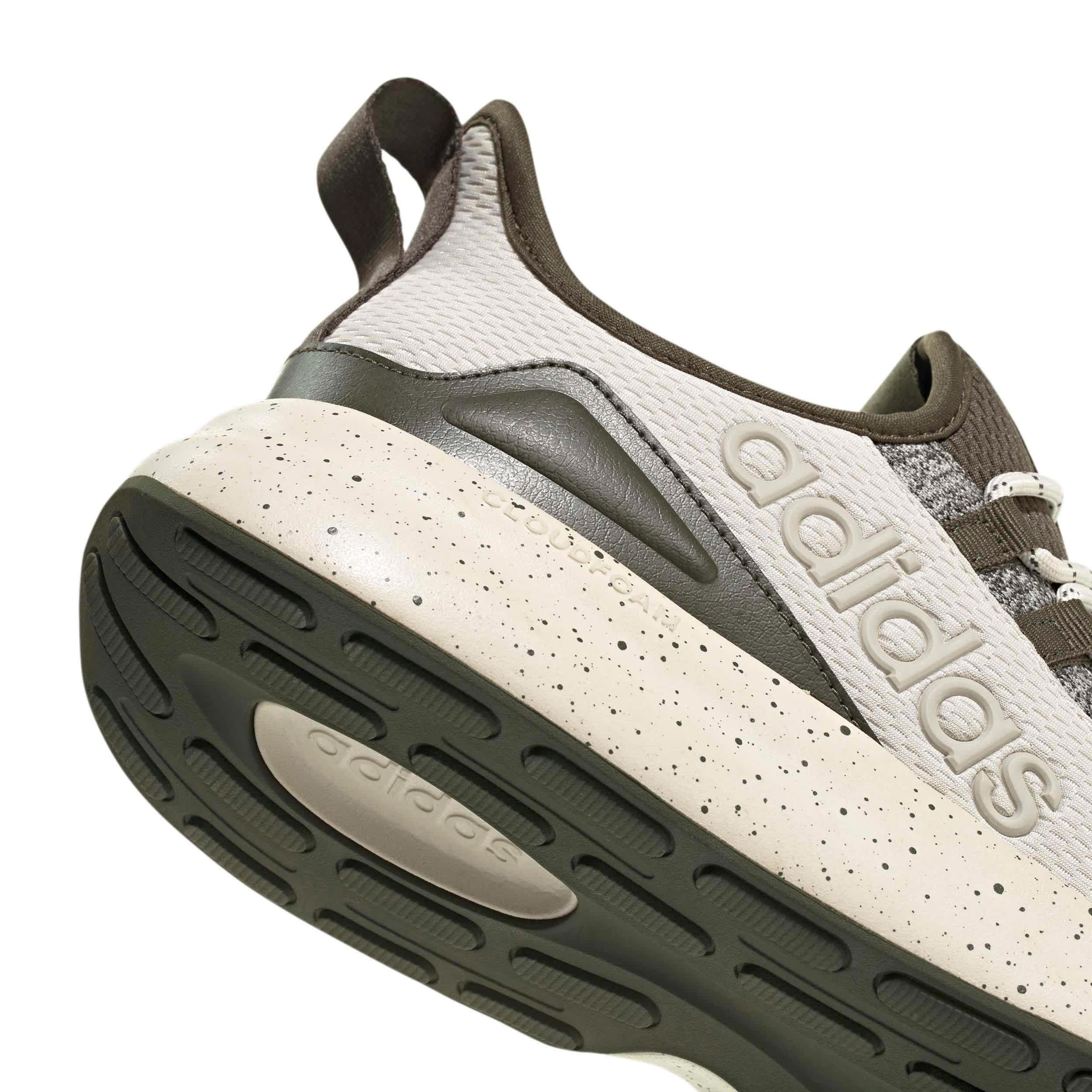 ADIDAS-MENS MEN'S LITE RACER ADAPT  8.0 ELASTIC LACE SNEAKER-OLIVE & BEIGE