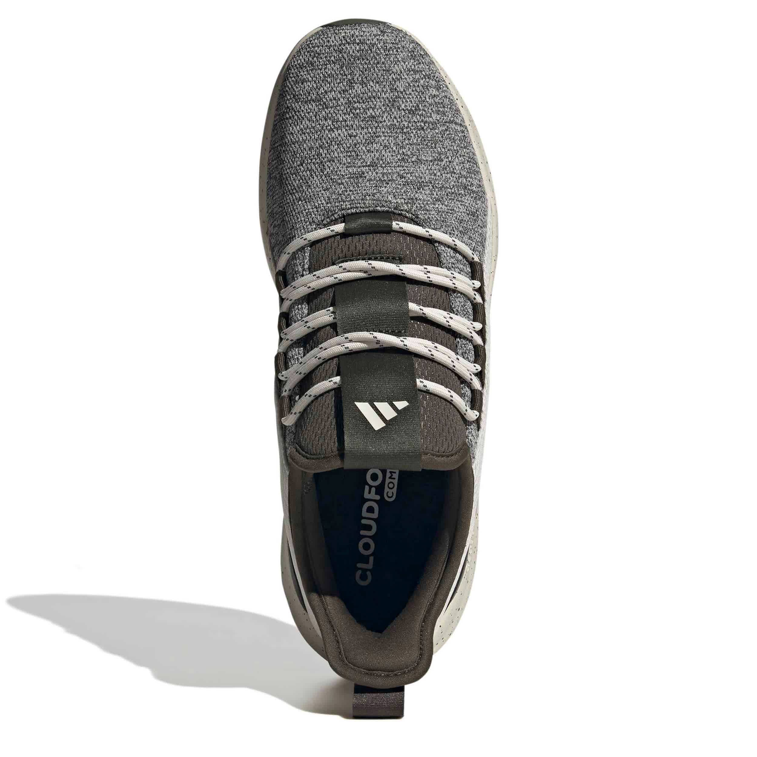ADIDAS-MENS MEN'S LITE RACER ADAPT  8.0 ELASTIC LACE SNEAKER-OLIVE & BEIGE